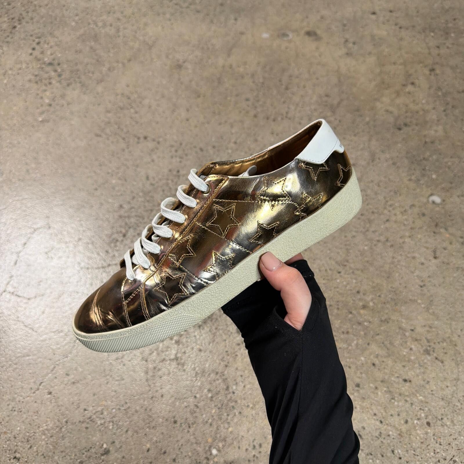 Saint Laurent Paris Saint Laurent Low-Top Court Sneakers Size US 7 / EU 40 - 1 Thumbnail