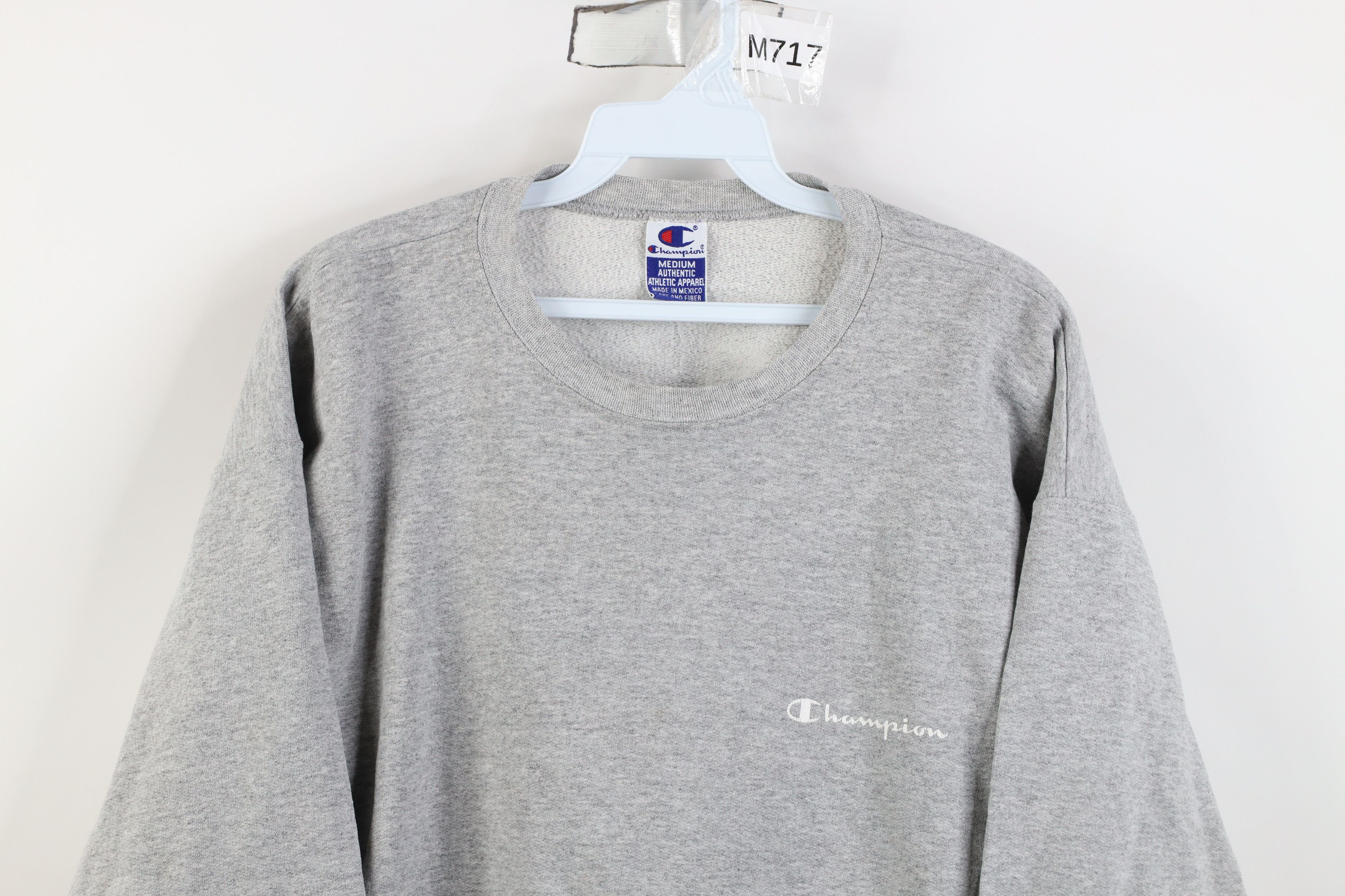 Champion Vintage 90s Champion Spell Crewneck Sweatshirt Heather Gray Size US M / EU 48-50 / 2 - 2 Thumbnail