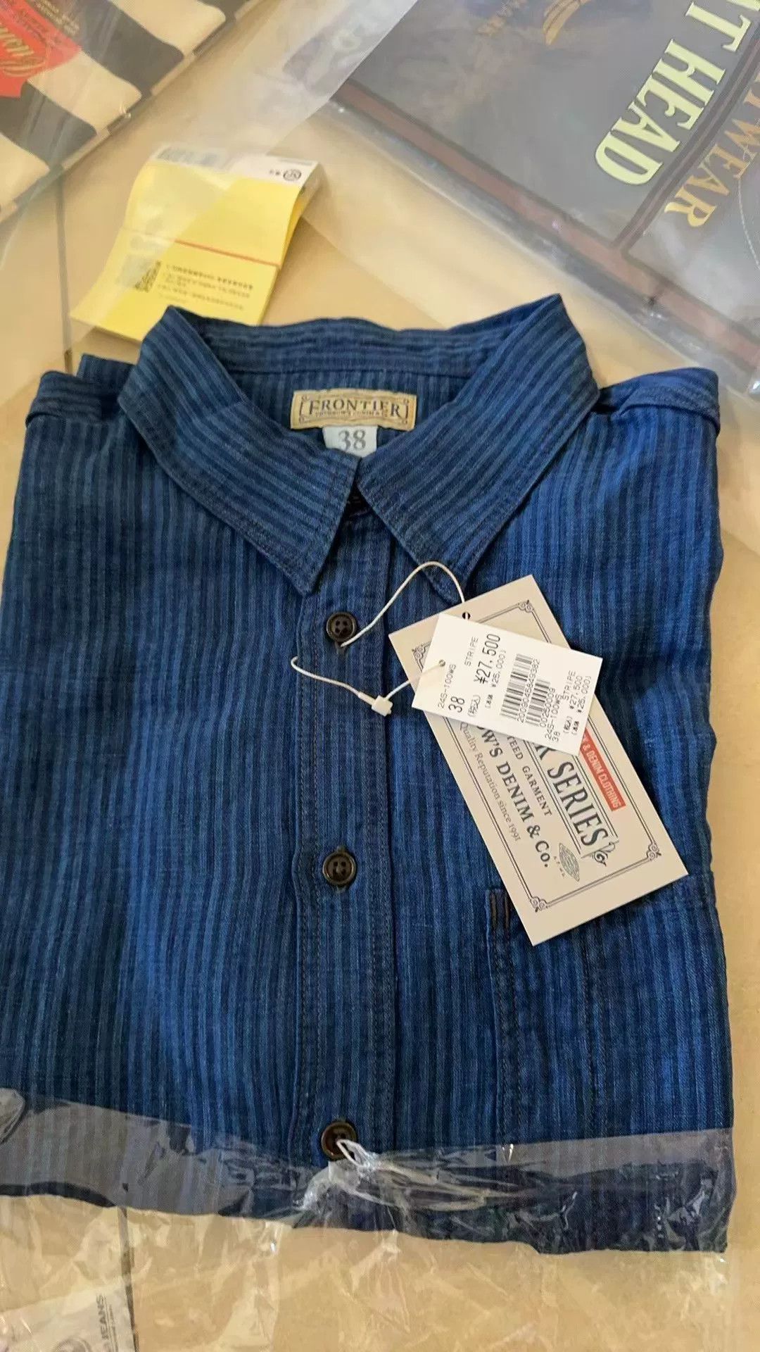 Pherrow's Pherrow's Indigo Striped Shirt Size US M / EU 48-50 / 2 - 1 Thumbnail