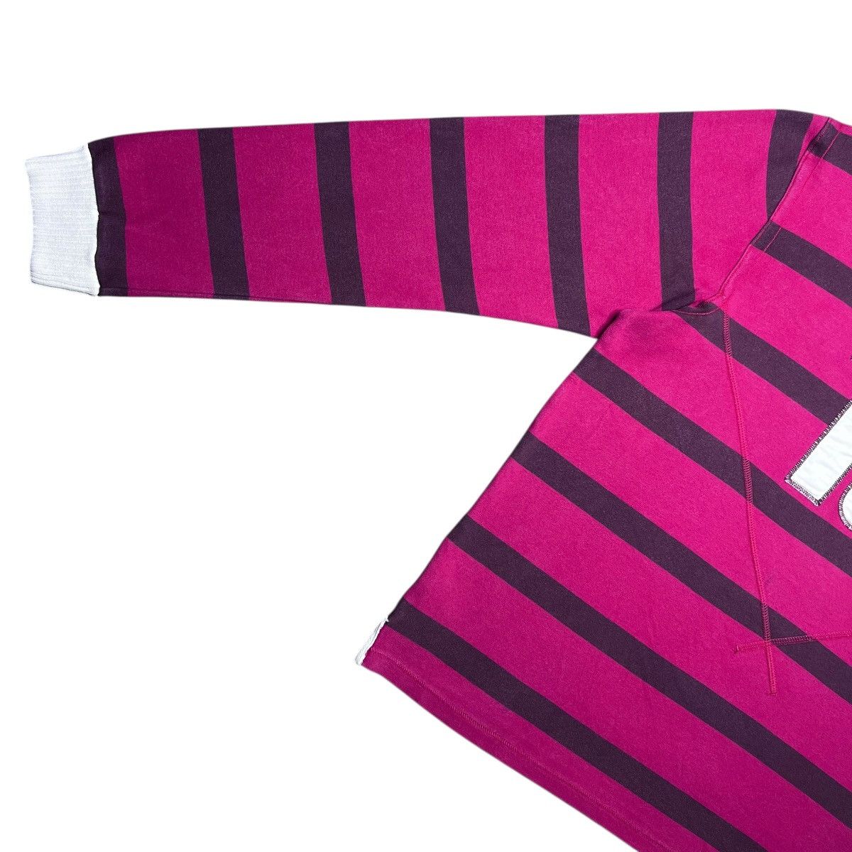Adidas Vtg 2010 Adidas Striped Number 16 Rugby Long Sleeve Shirt Size US L / EU 52-54 / 3 - 10 Thumbnail