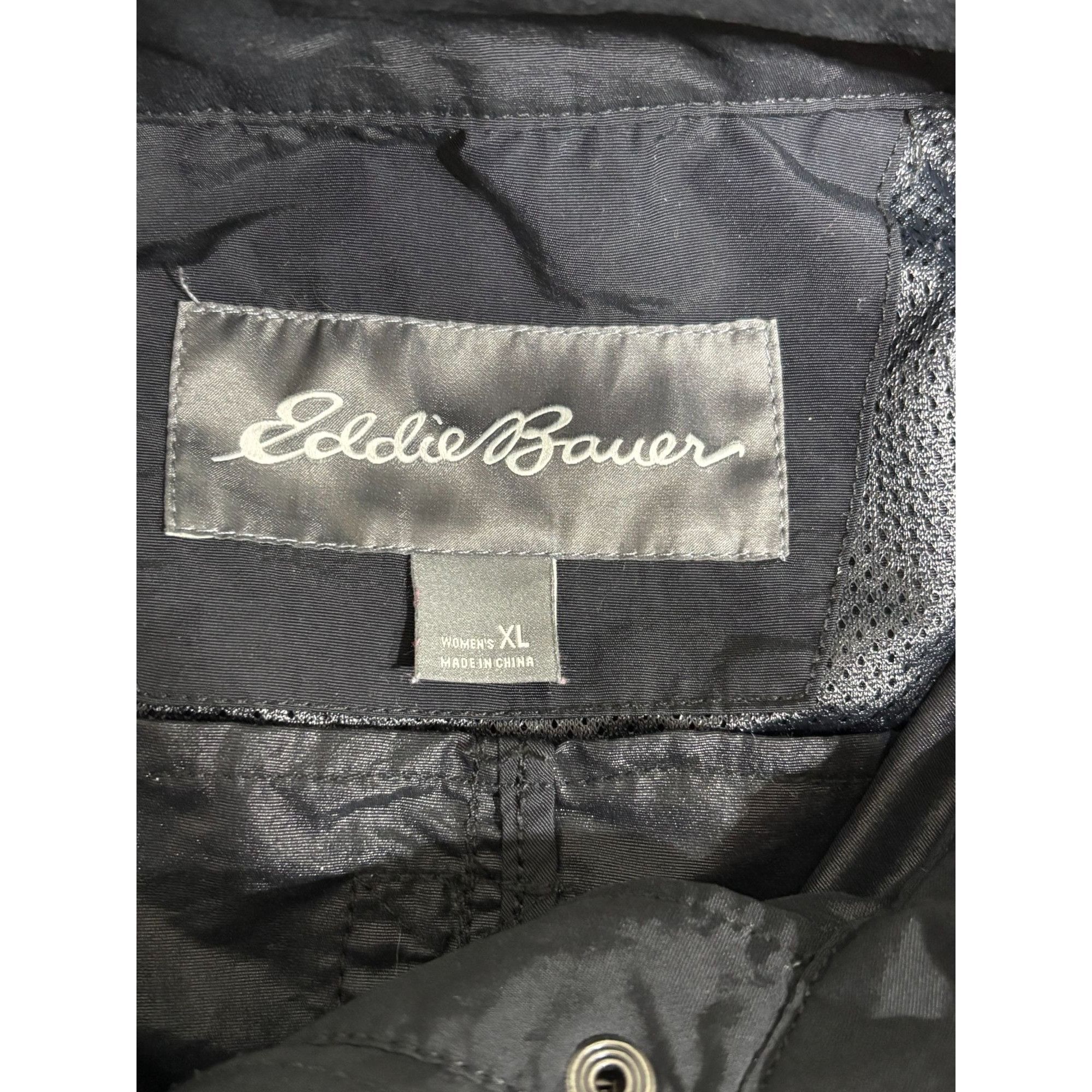 Eddie Bauer Eddie Bauer Womens Black Nylon Parka Jacket XL Lightweight H Size XL / US 12-14 / IT 48-50 - 7 Thumbnail