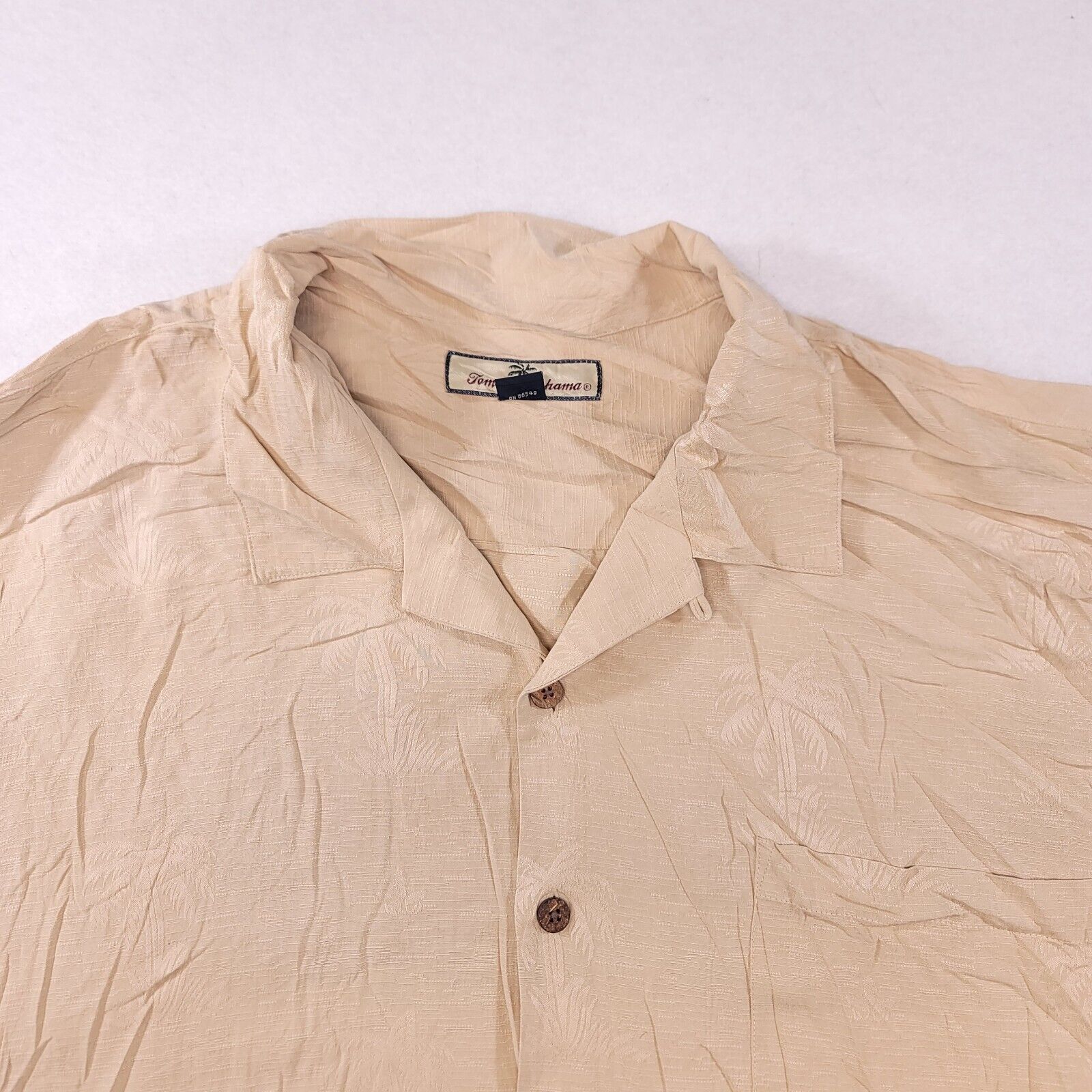 Tommy Bahama Tommy Bahama Casual Button Up Shirt Mens Size 2XL Beige Size US XXL / EU 58 / 5 - 1 Thumbnail