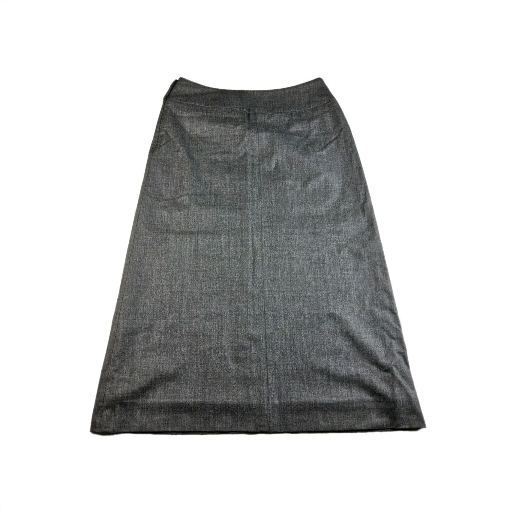 Celine Celine Skirt Women Wool Straight Pencil Midi Grey 36 Size Regular Size 25" / US 0 / IT 36 - 2 Thumbnail