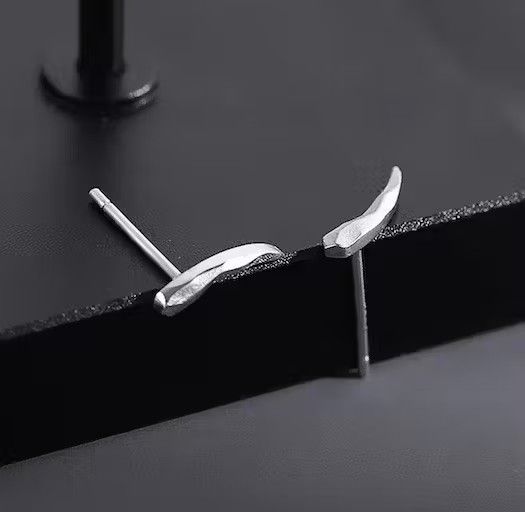 Designer × Vintage 925 silver vintage glossy earrings Size ONE SIZE - 4 Thumbnail