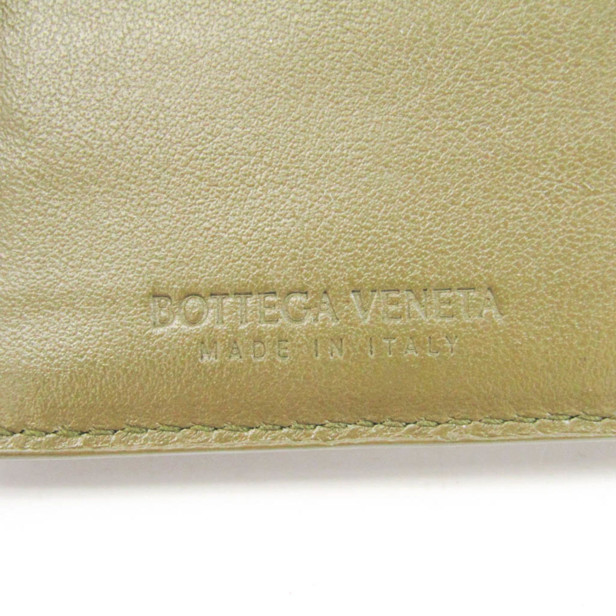 Bottega Veneta Intrecciato Khaki Leather Wallet (Pre-Owned) Size ONE SIZE - 1 Thumbnail