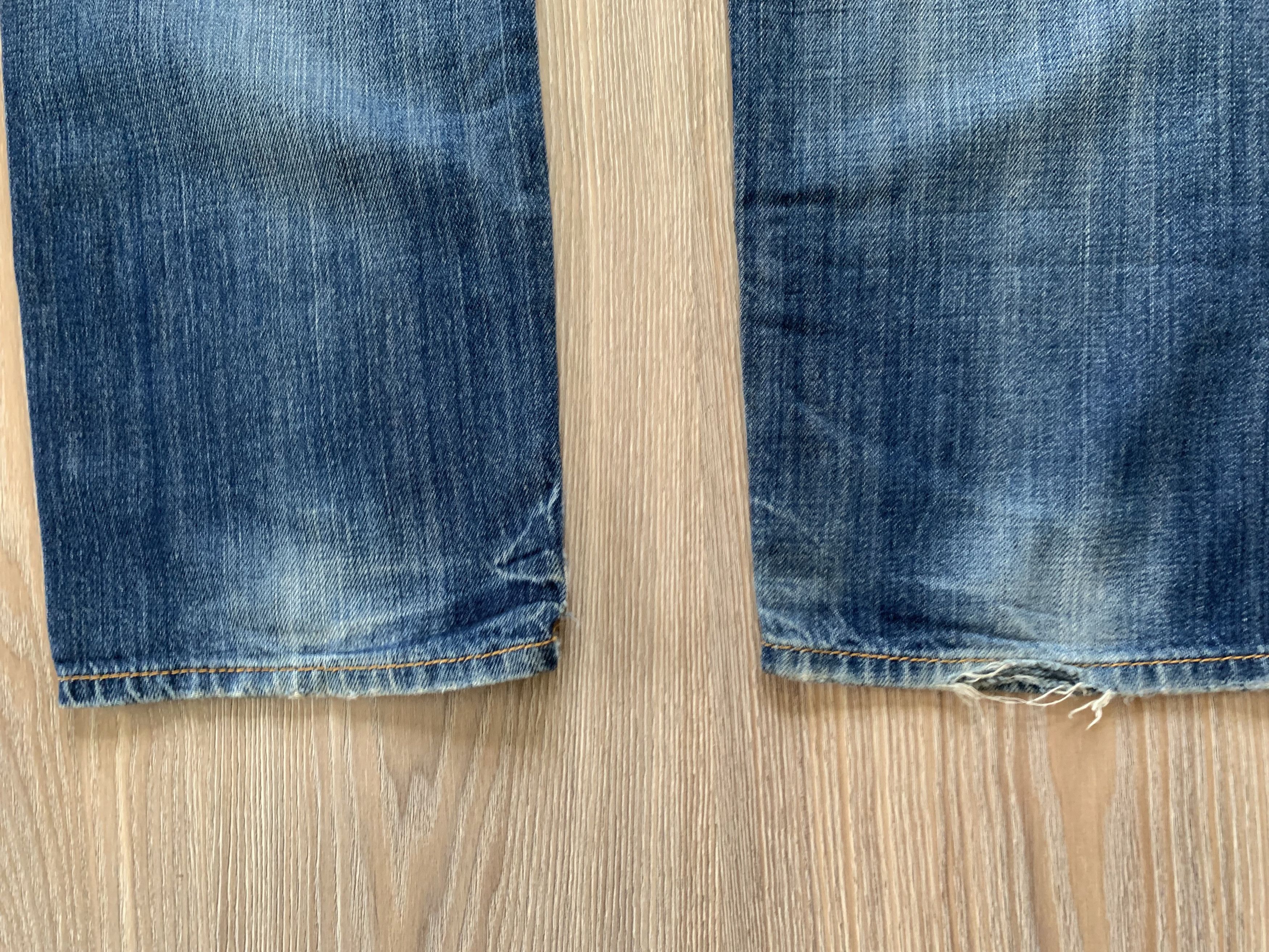 American Eagle Outfitters American Eagle Light Blue Distressed Selvedge Jeans Size US 30 / EU 46 - 8 Thumbnail