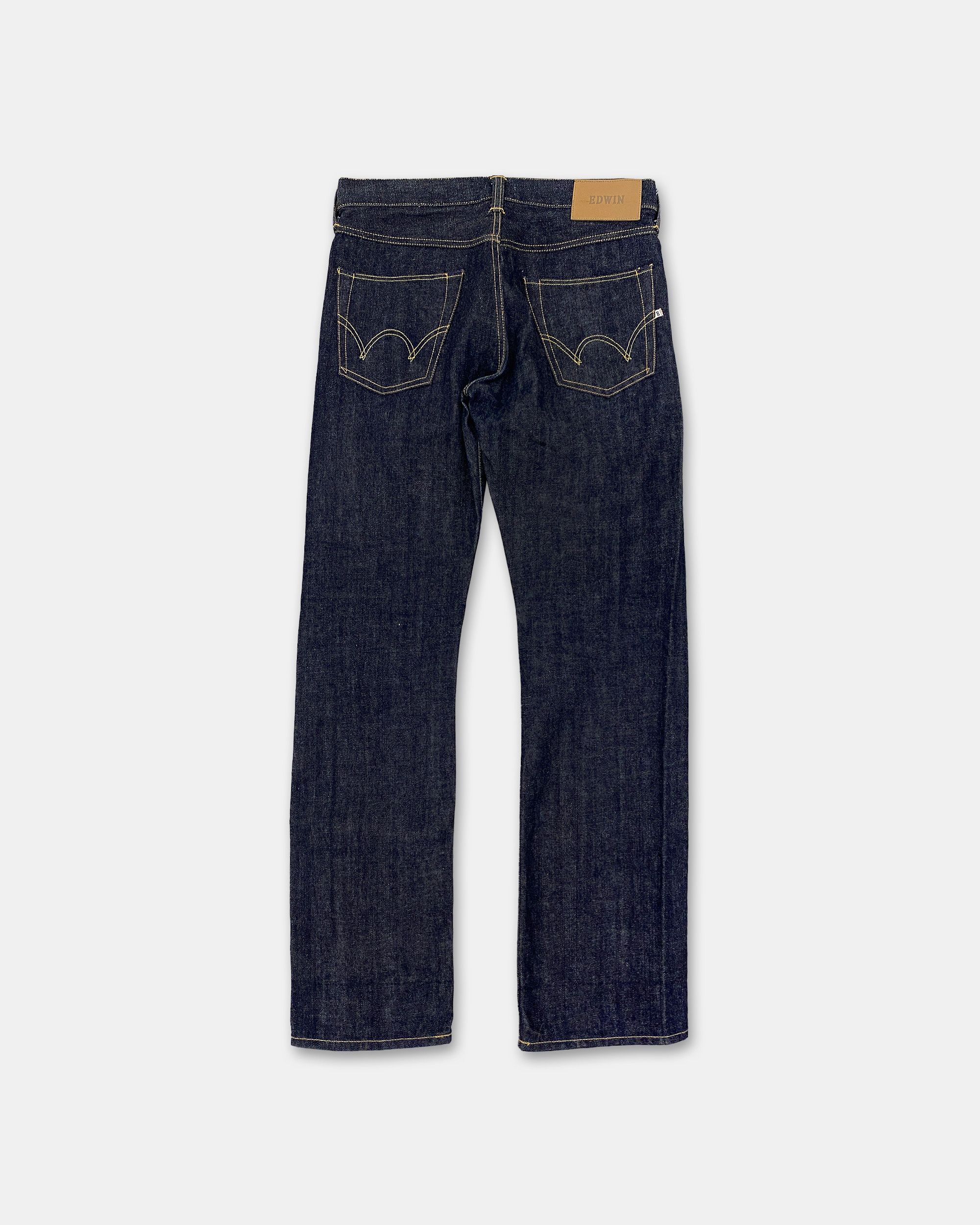 Edwin 2020s ED47 Straight Selvedge Denim Raw Size US 31 - 3 Thumbnail