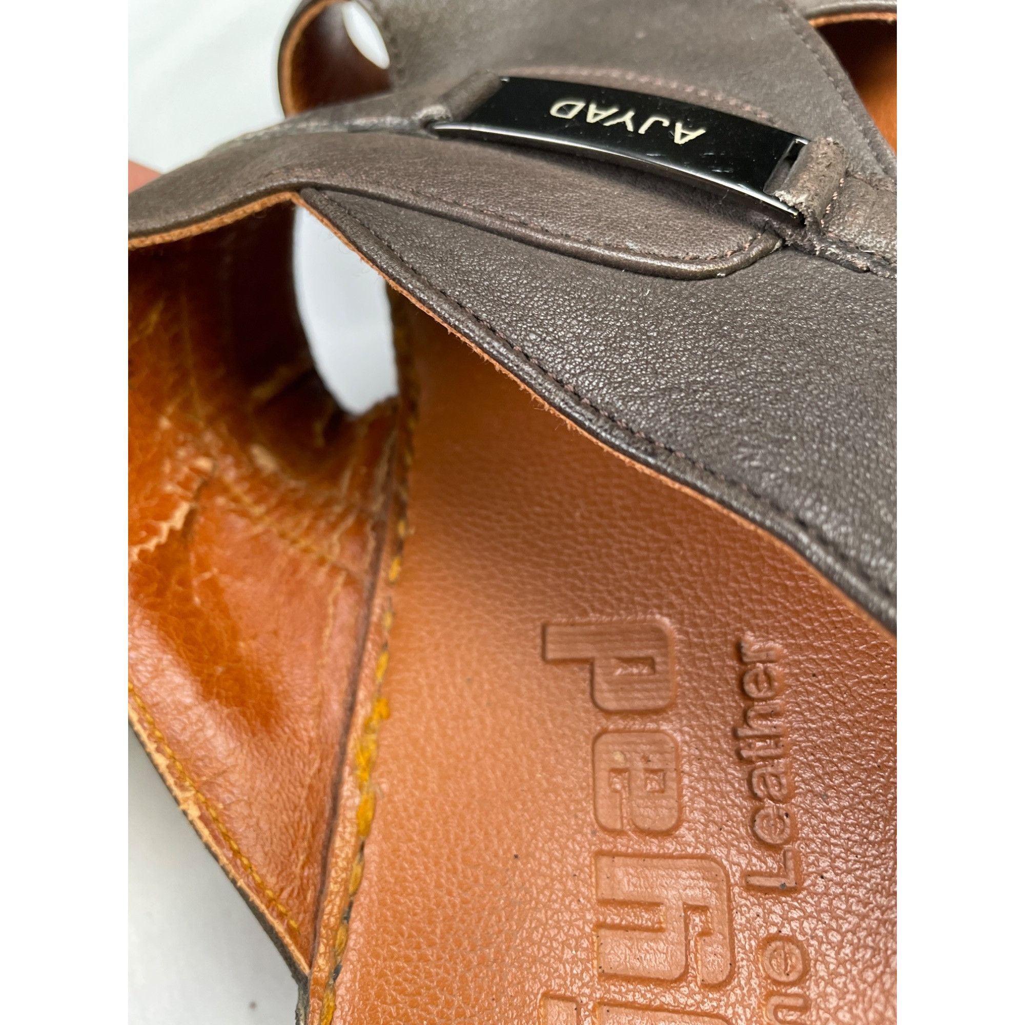 Other Ajyad Men's Brown Leather Sandals/Shoes/Slip on Size 11 SKU Size US 11 / EU 44 - 8 Thumbnail