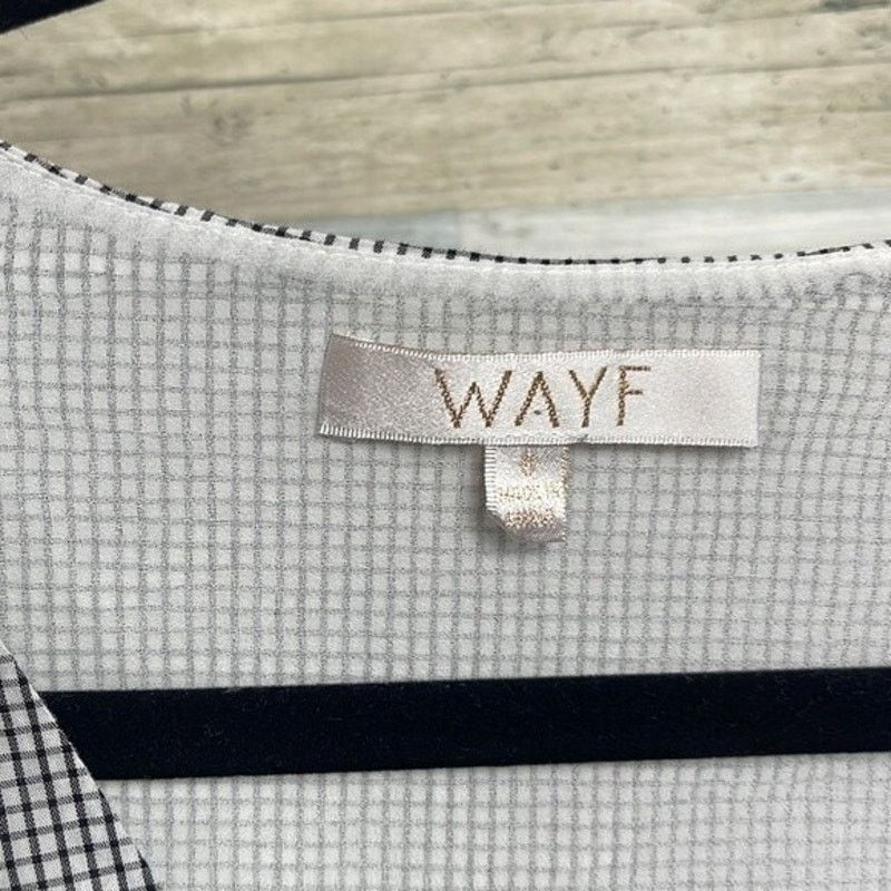 Other WAYF Tiered Flare Sleeve Blouse White Black Womens Small Size S / US 4 / IT 40 - 5 Thumbnail