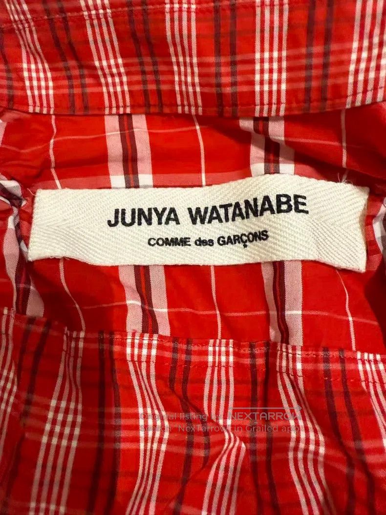 Junya Watanabe Junya Watanabe Red plaid pleated zipper jacket Size S / US 4 / IT 40 - 3 Thumbnail