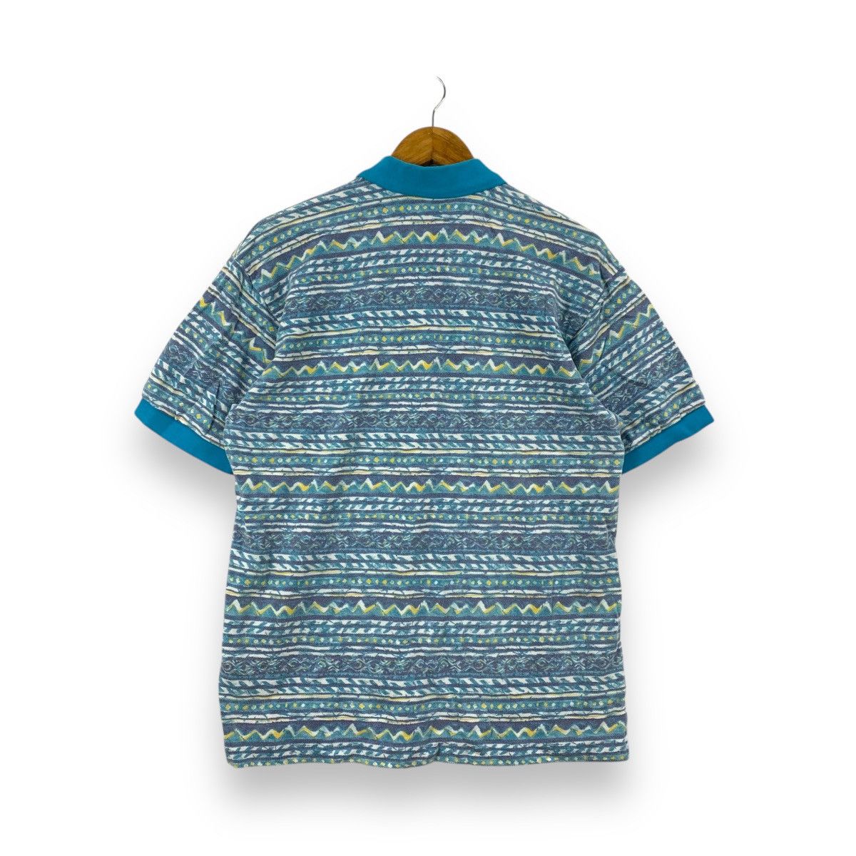 Vintage Vintage BRIGESTONE SPORTS Aztec Navajo Over Print Polo Size US L / EU 52-54 / 3 - 3 Thumbnail