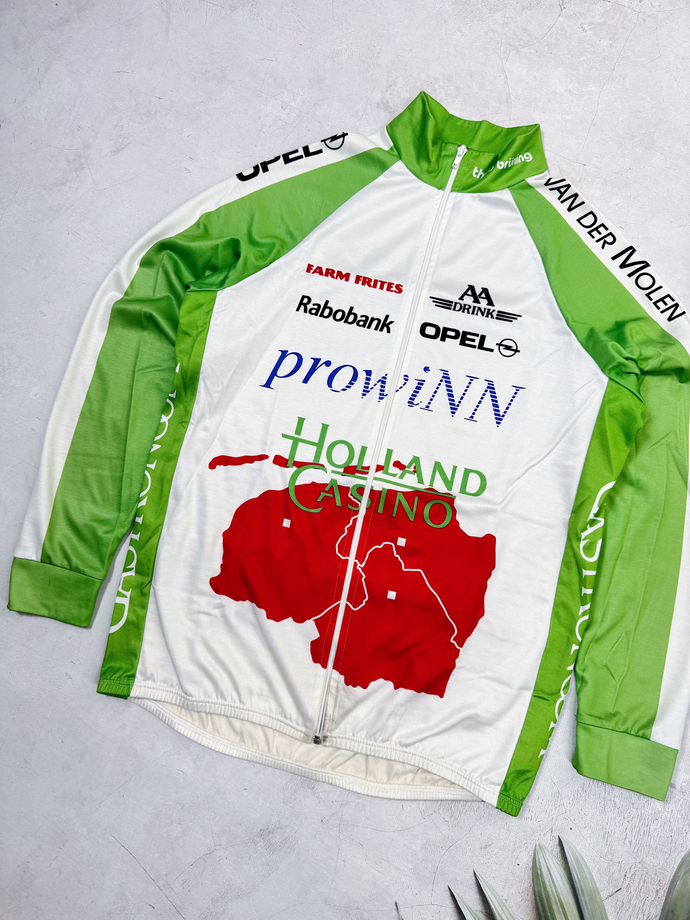 Vintage Vintage Rabobank Holland Casino Warm Cycling Jersey Opel Size US L / EU 52-54 / 3 - 2 Thumbnail