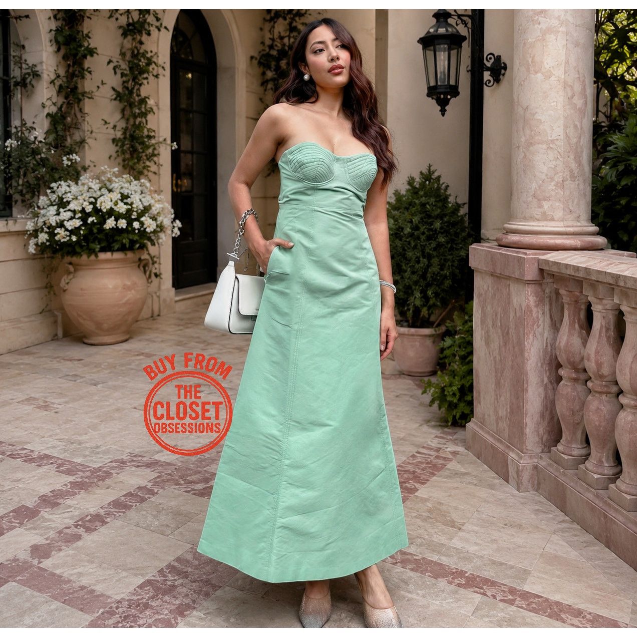 mango mint green dress Mango Jumper dress - light green - (Pre-owned)