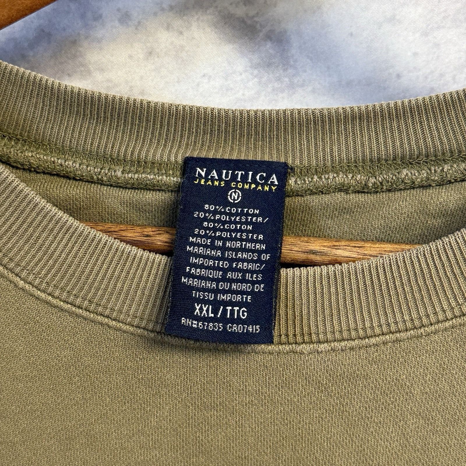 Nautica Vintage Nautica Jeans Sweatshirt Mens 2XL Brown Crew Neck Em Size US XXL / EU 58 / 5 - 6 Thumbnail