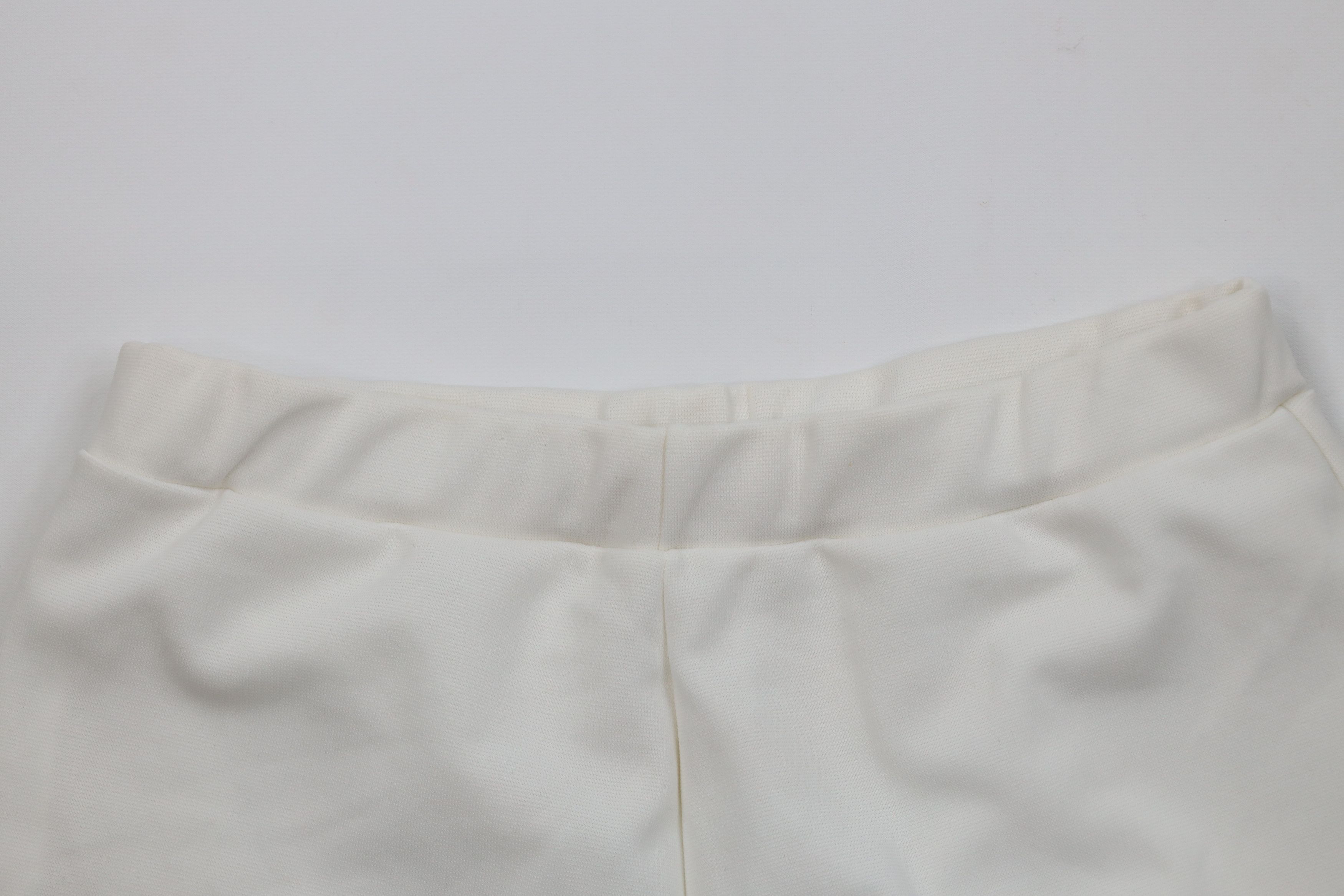 Vintage Vintage 70s Streetwear Sheer Knit Shorts White Polyester USA Size 36" / US 14 / IT 50 - 8 Thumbnail