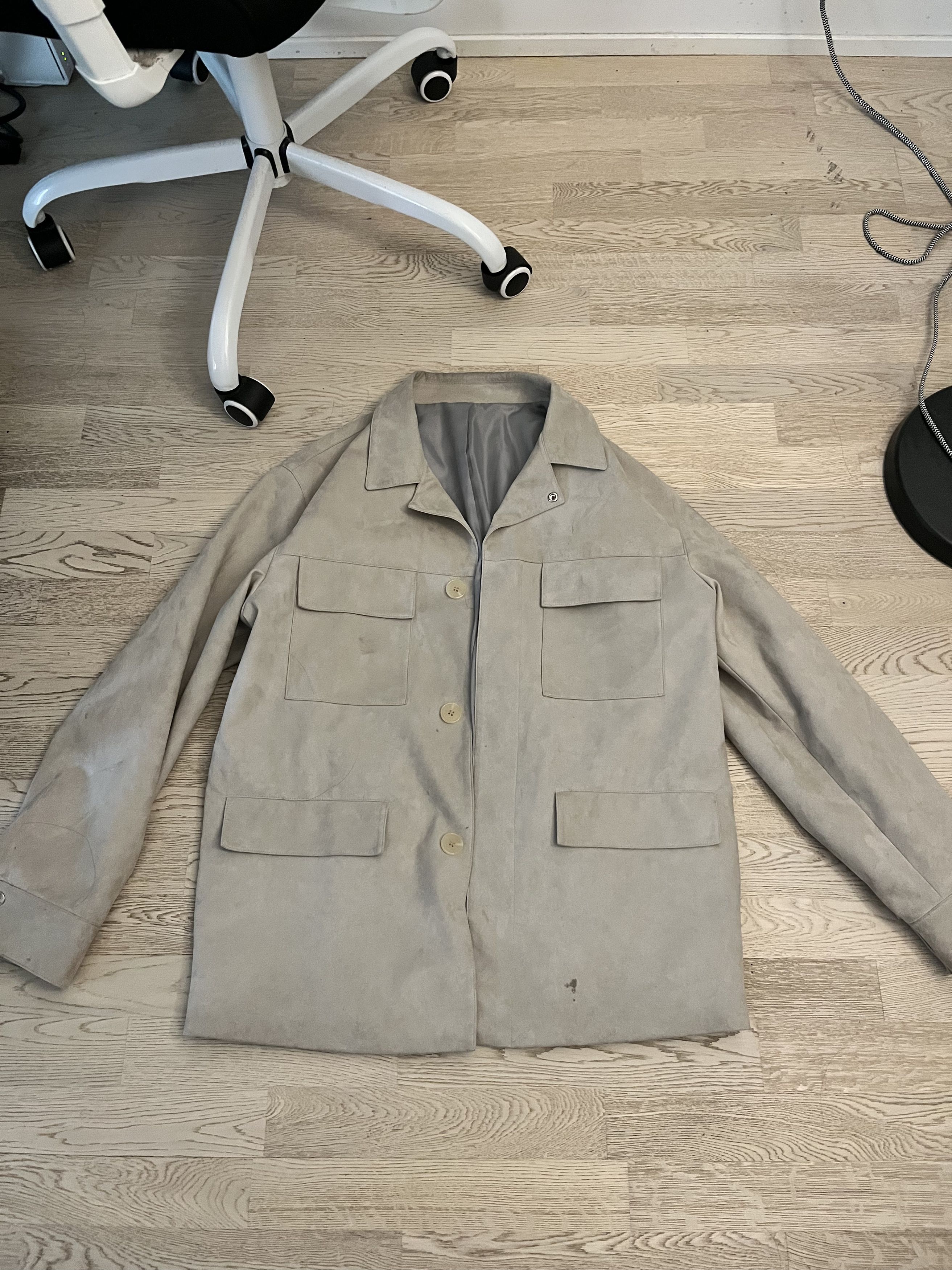 System Beige Faux-Suede Jacket Size US M / EU 48-50 / 2 - 1 Thumbnail