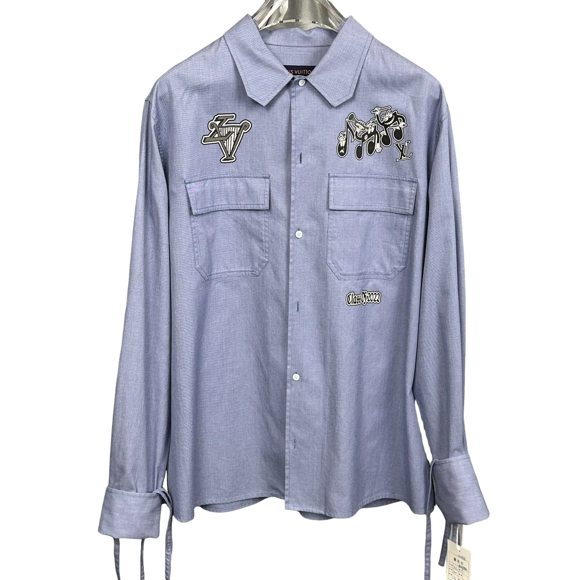 Louis Vuitton Louis Vuitton Embroidered Badge Shirt XL Size US XL / EU 56 / 4 - 1 Thumbnail