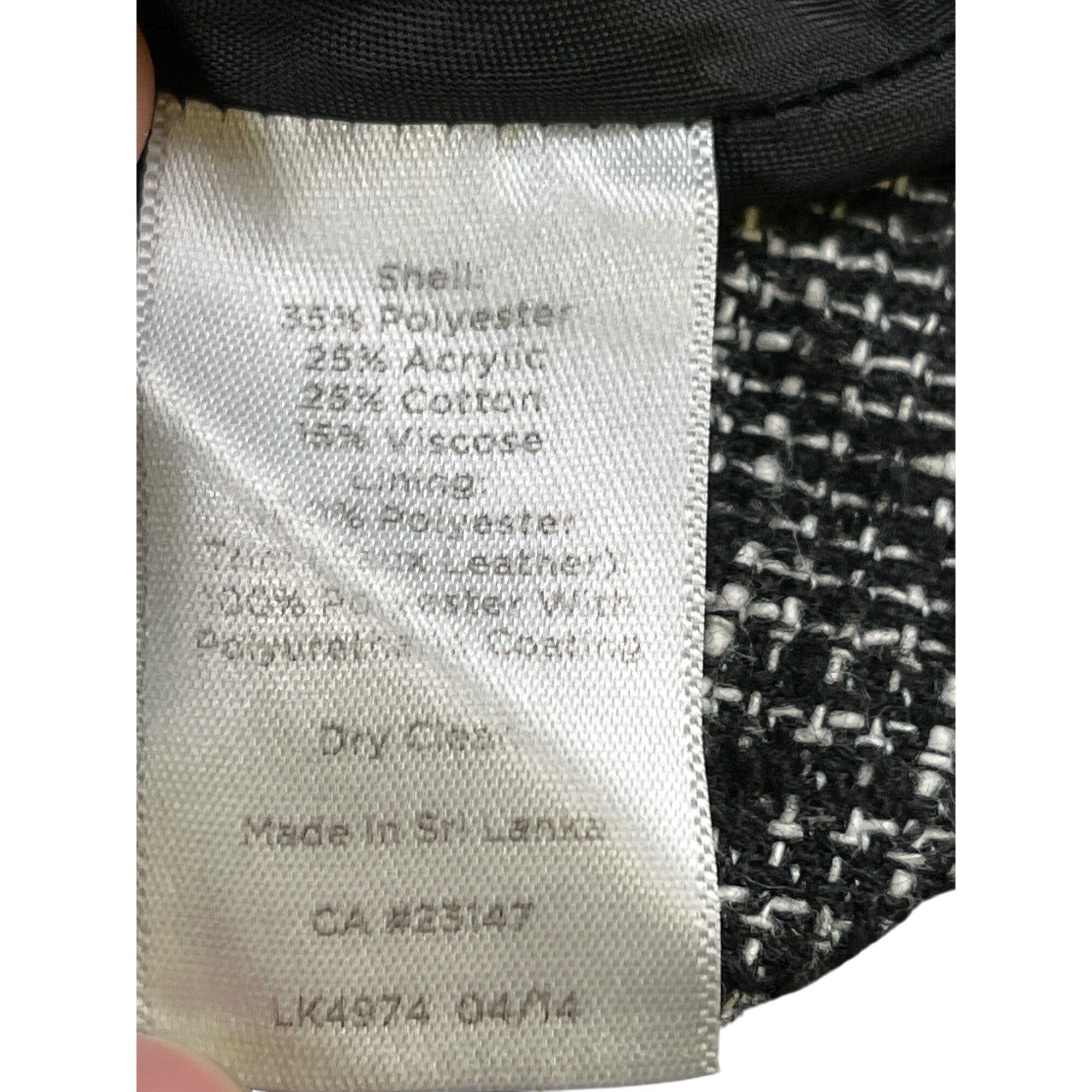 Talbots Talbots SKU 7671 Womens Black and white Pencil Skirt Size 6 Size 28" / US 6 / IT 42 - 10 Thumbnail
