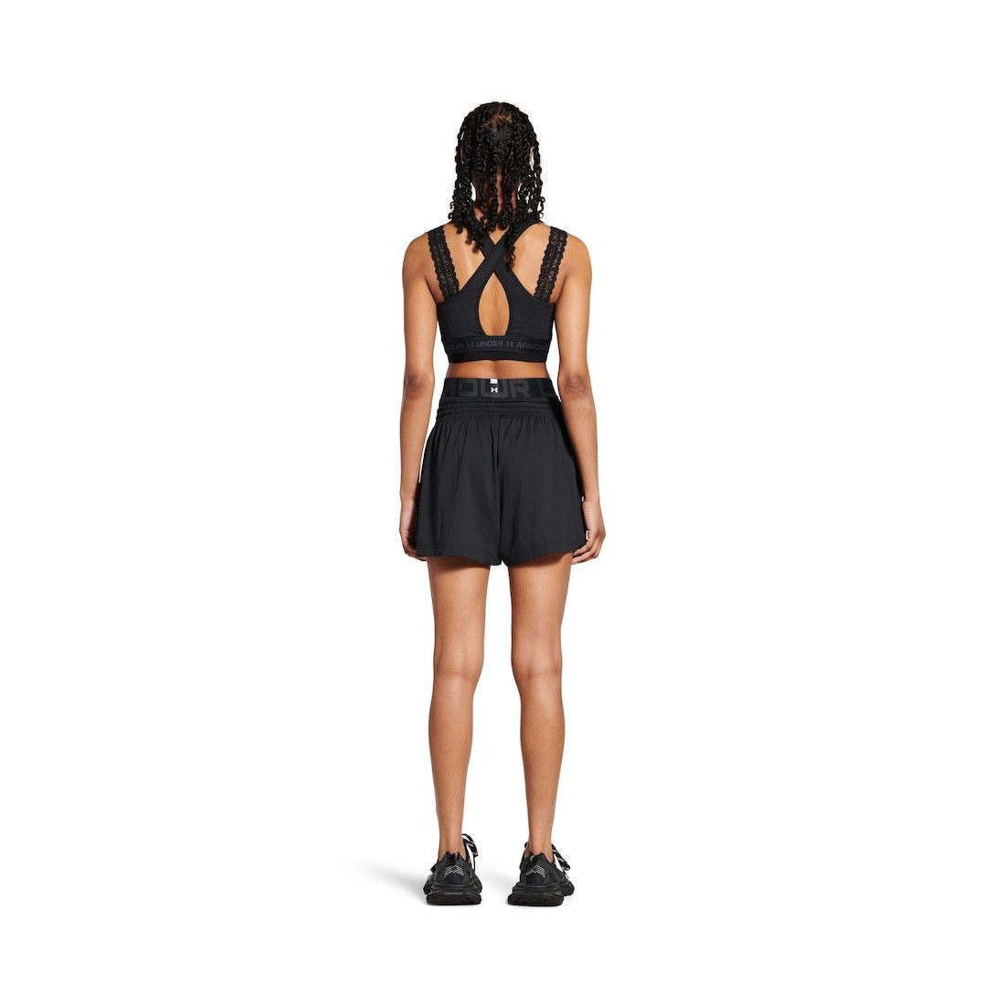 Balenciaga × Under Armour o1w1db10725 Under Armour® Running Shorts in Black Size 27" / US 4 / IT 40 - 4 Thumbnail