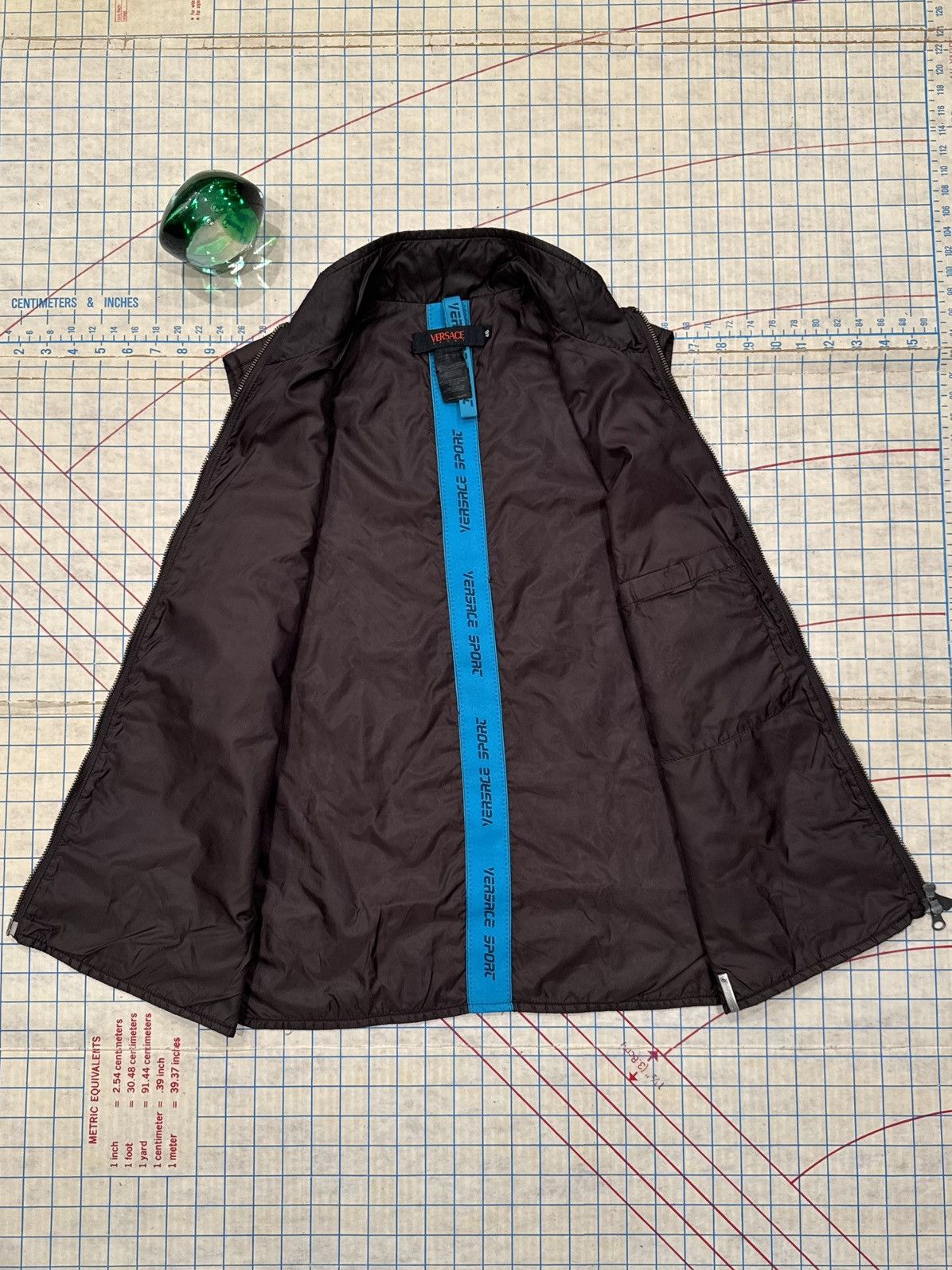 Versus Versace Vintage Versace Sport Brown Quilted Vest Fits Small Full Zip Size US S / EU 44-46 / 1 - 5 Thumbnail