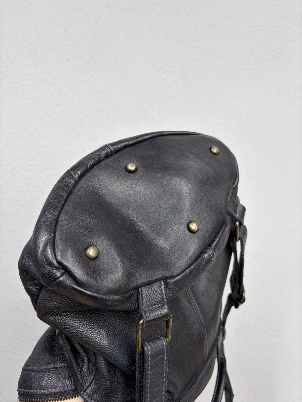 KMRii Vintage Leather Backpack Shoulder Bag 2Way Y2K Distressed Size ONE SIZE - 20 Thumbnail