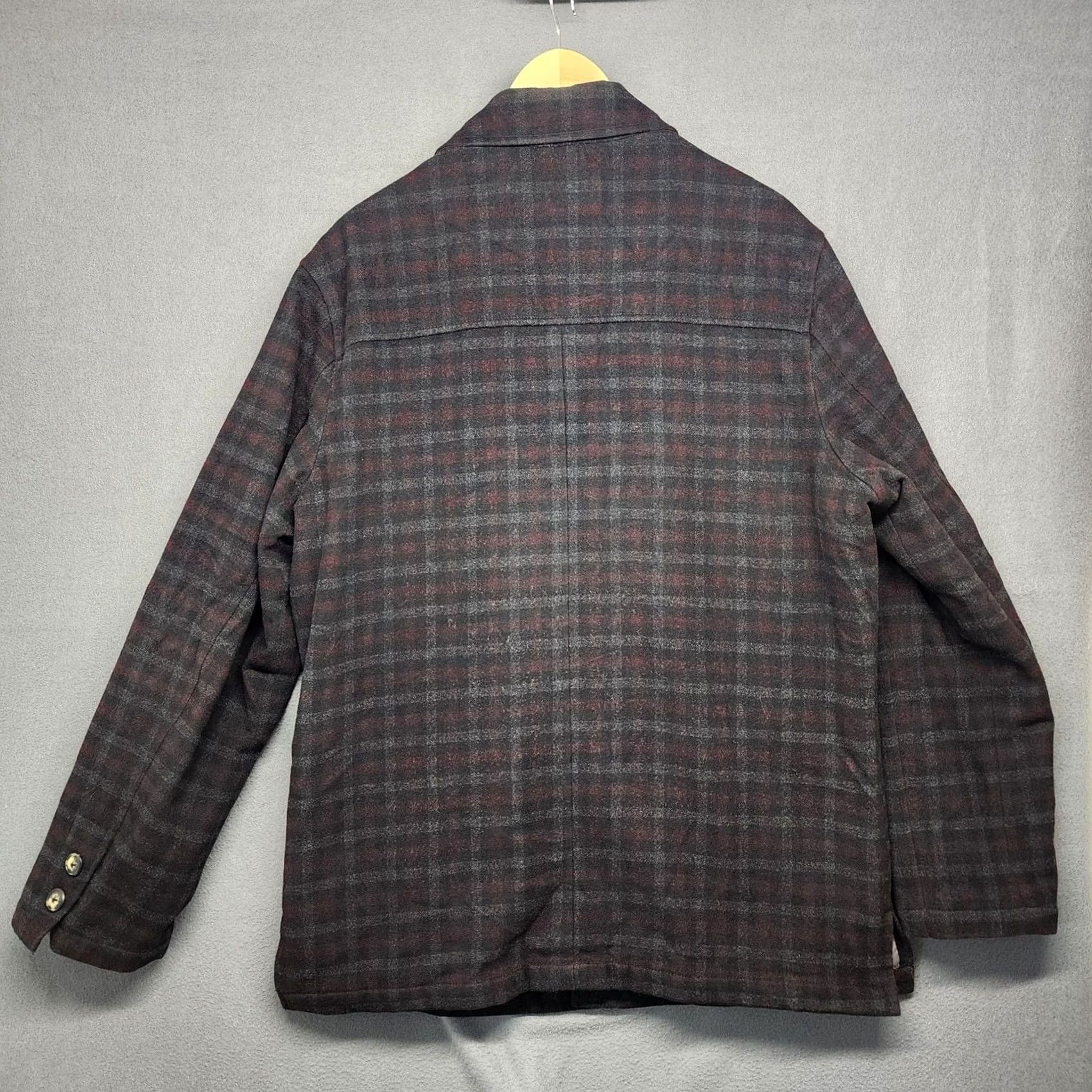 Vintage Utex Coat Jacket Mens Large Wool Blend Quilt Lining Grey Red Plaid Utility Chore Jacket Coat Mens L Regular Wool Pattern Plaid Fall Winter Size US L / EU 52-54 / 3 - 2 Thumbnail