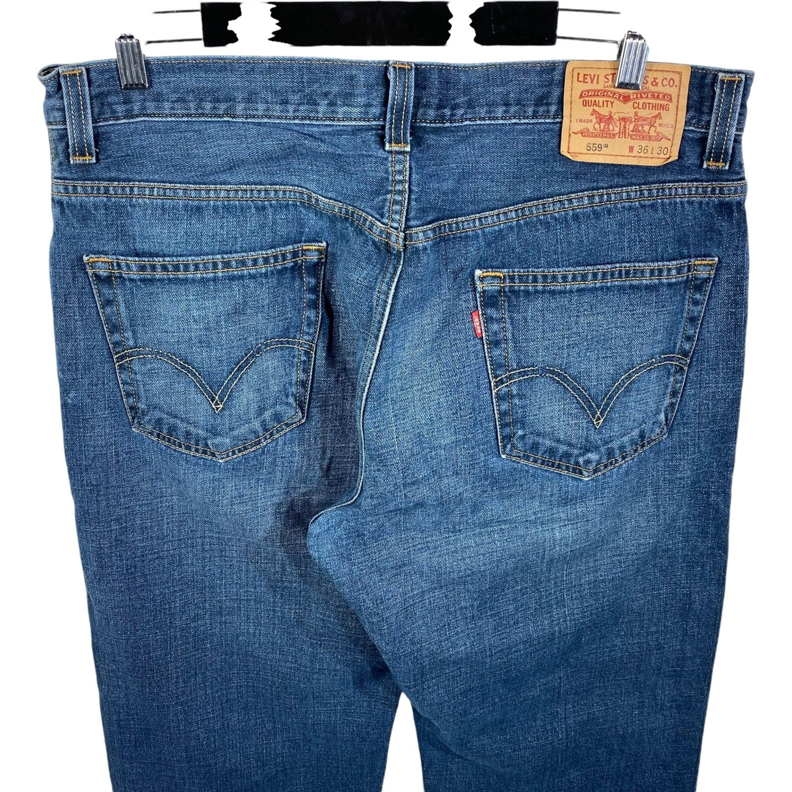 Levi's Levi's 559 Denim Straight Leg Jeans Size US 36 / EU 52 - 6 Thumbnail