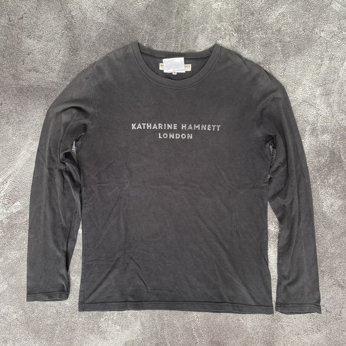 Vintage Vintage Spell out Katharine Hamnett London Longsleeve Tee Size M / US 6-8 / IT 42-44 - 1 Thumbnail
