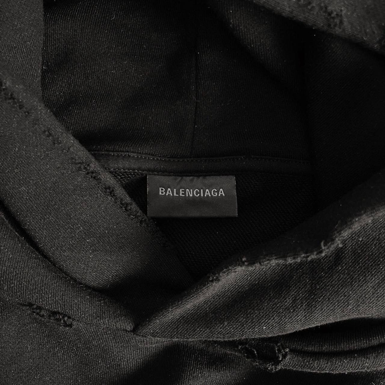 Balenciaga HAND-DRAWN BB ICON HOODIE LARGE FIT IN BLACK Size US XS / EU 42 / 0 - 4 Thumbnail