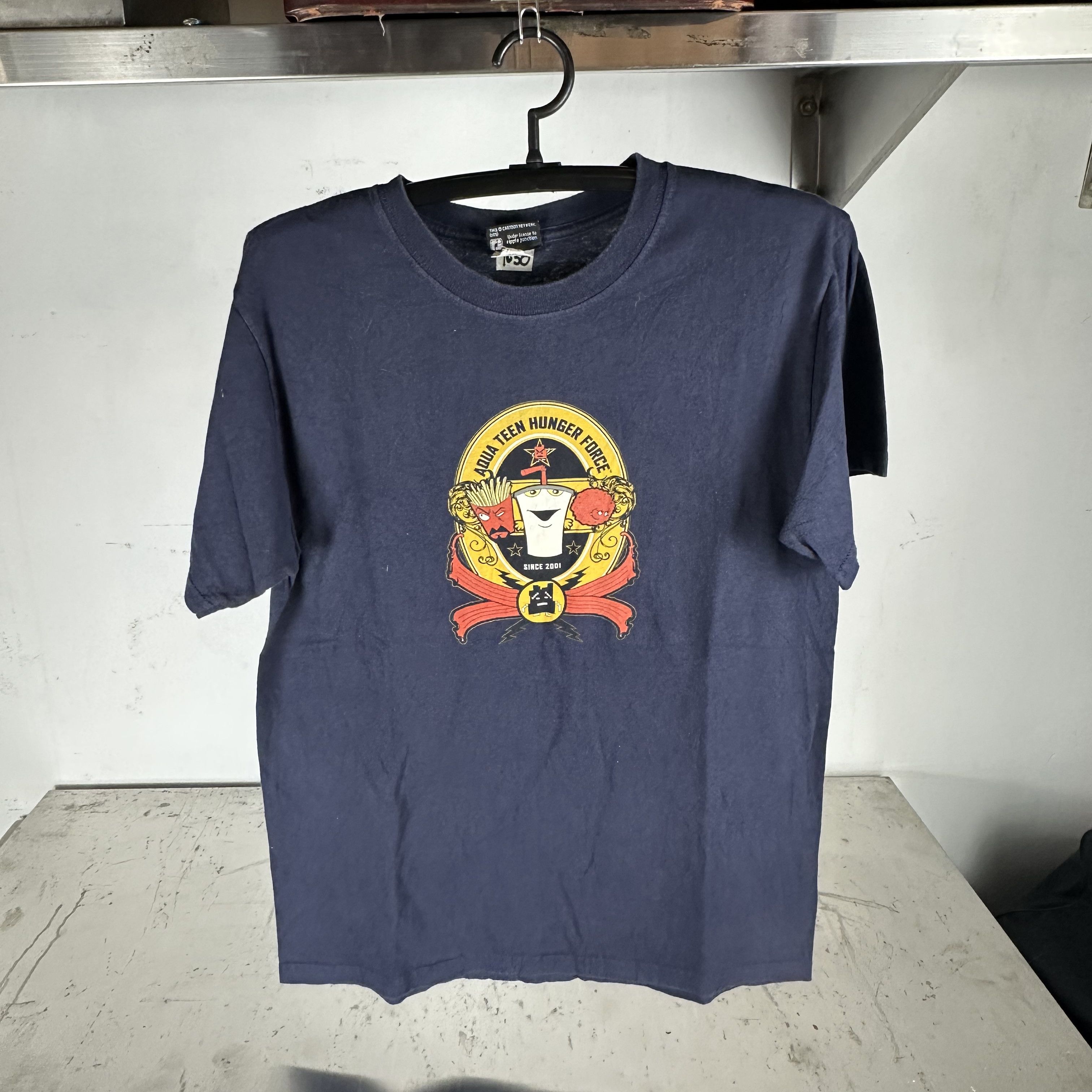 Maglietta Uomo Aqua Teen Hunger Force - Colore Turchese - 100% Cotone - Nuova Con Etichette
