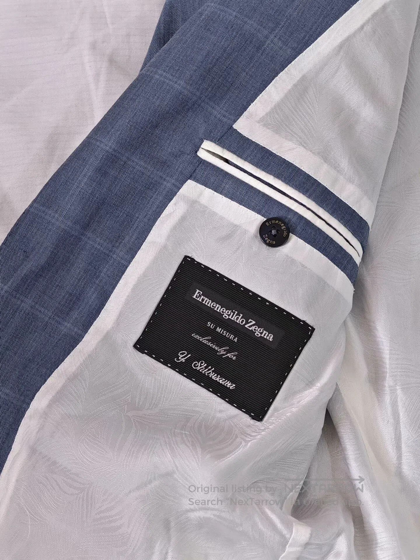 Ermenegildo Zegna Custom Blue Wool Suit by Zegna. Size US XS / EU 42 / 0 - 7 Thumbnail