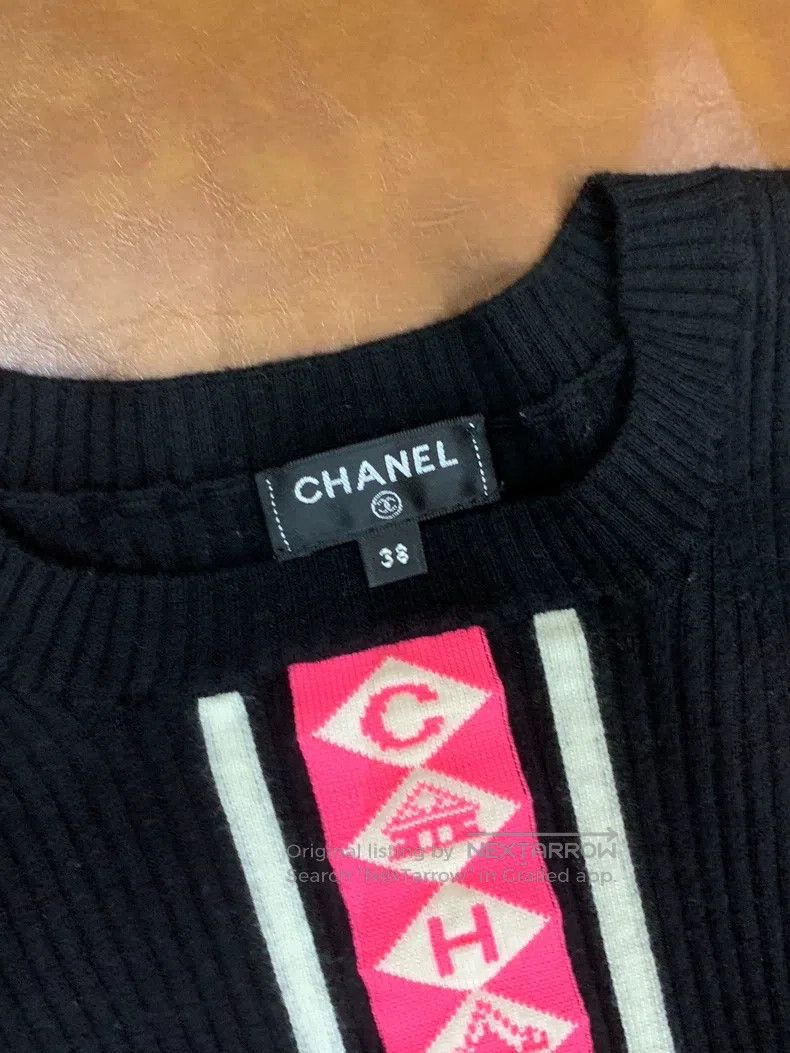 Chanel Chanel Classic letter striped knitwear sweater Size XS / US 0-2 / IT 36-38 - 3 Thumbnail