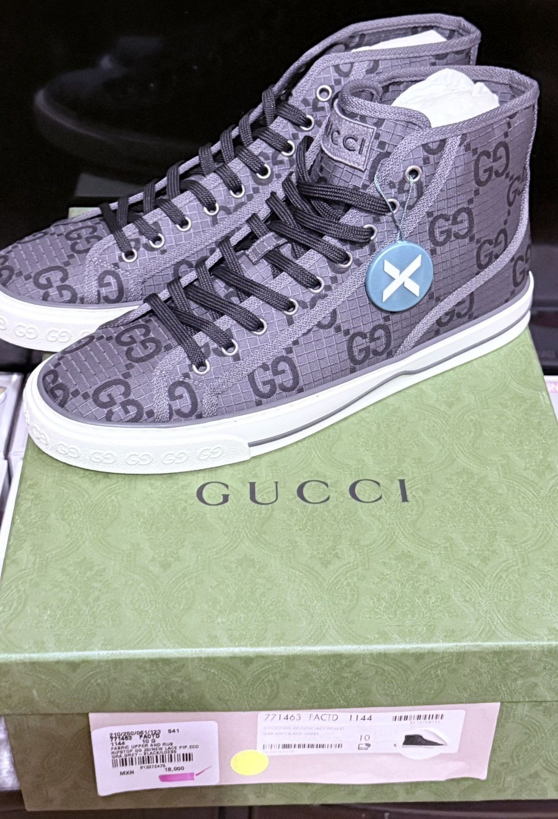 Gucci Size 10.5 US - Gucci Tennis 1977 High GG Monogram - Size US 10.5 / EU 43-44 - 3 Thumbnail