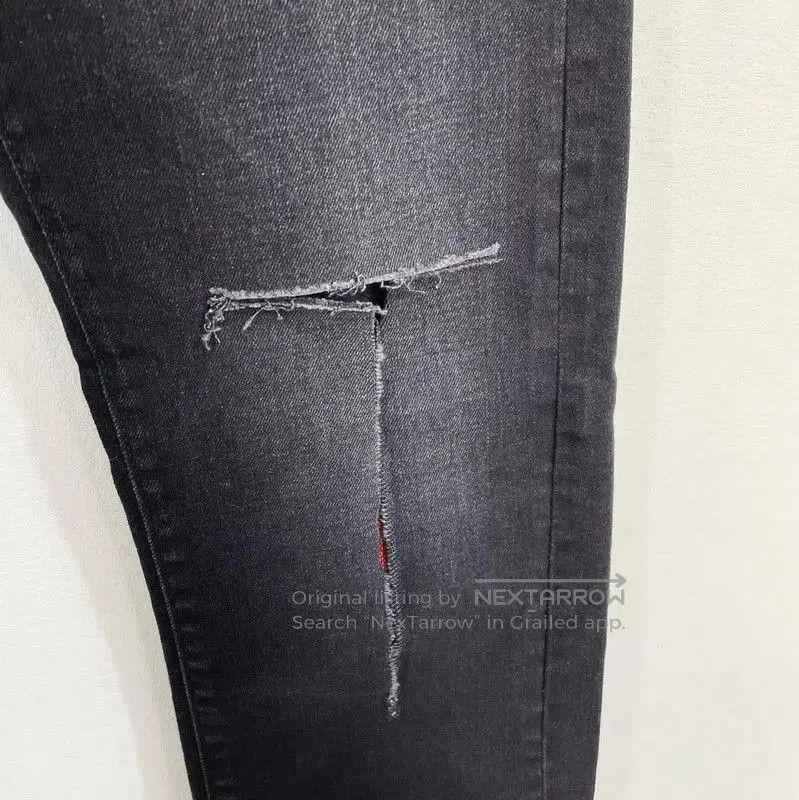 Off-White Black Denim Casual Pants .