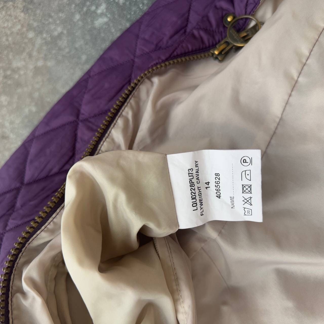 Barbour × Vintage Barbour Flyweight Cavalry Vintage Purple Quilted Jacket Size L / US 10 / IT 46 - 15 Thumbnail