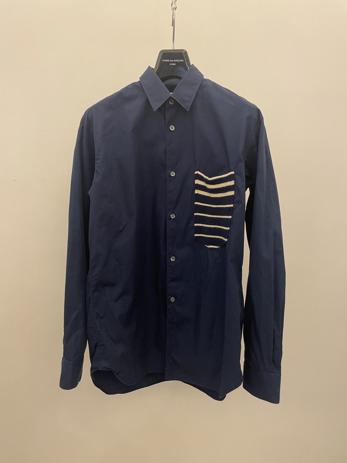 image of Cdg Cdg Cdg x Comme Des Garcons Shirt Cdg Shirt in Navy, Men's (Size Small)