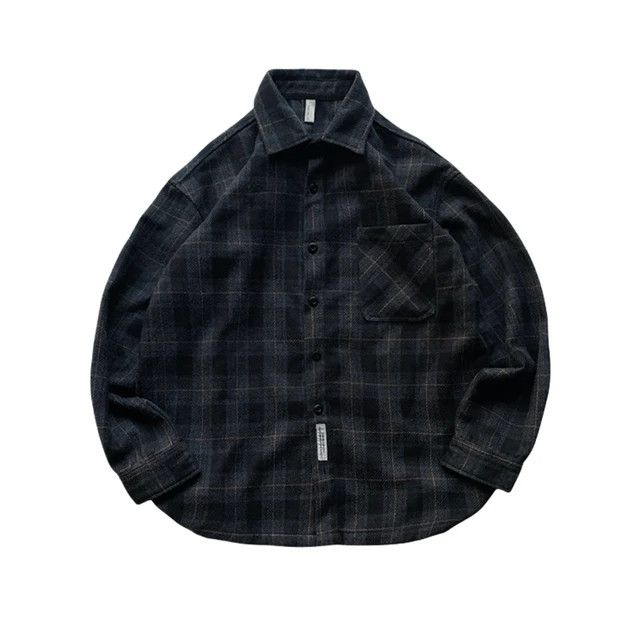 Japanese Brand × Vintage American Streetwear Loose Thick Plaid Shirt Size US XL / EU 56 / 4 - 6 Thumbnail