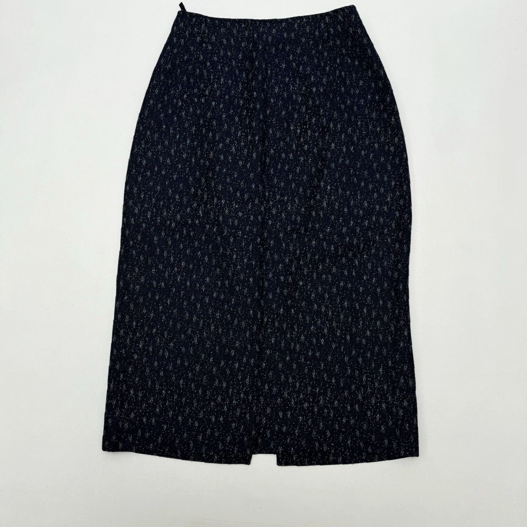 Saks Fifth Avenue VINTAGE Saks Fifth Avenue Women's Skirt Pencil Wool Navy Blue 100% Lined Midi Size 6 Mens? Size 28" / US 6 / IT 42 - 7 Thumbnail