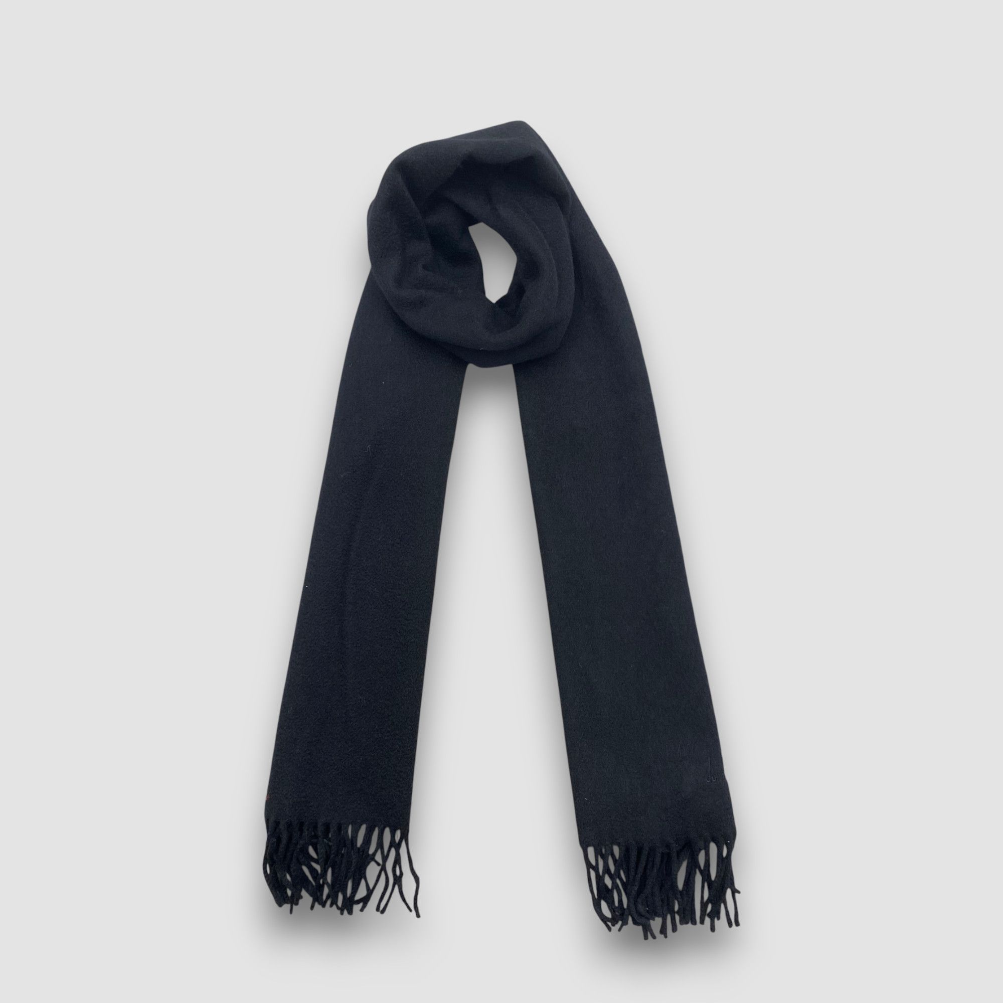 Alfred Dunhill Vintage Dunhill Scarf Muffler Wool Cashmere Winter Scarves Size ONE SIZE - 1 Thumbnail