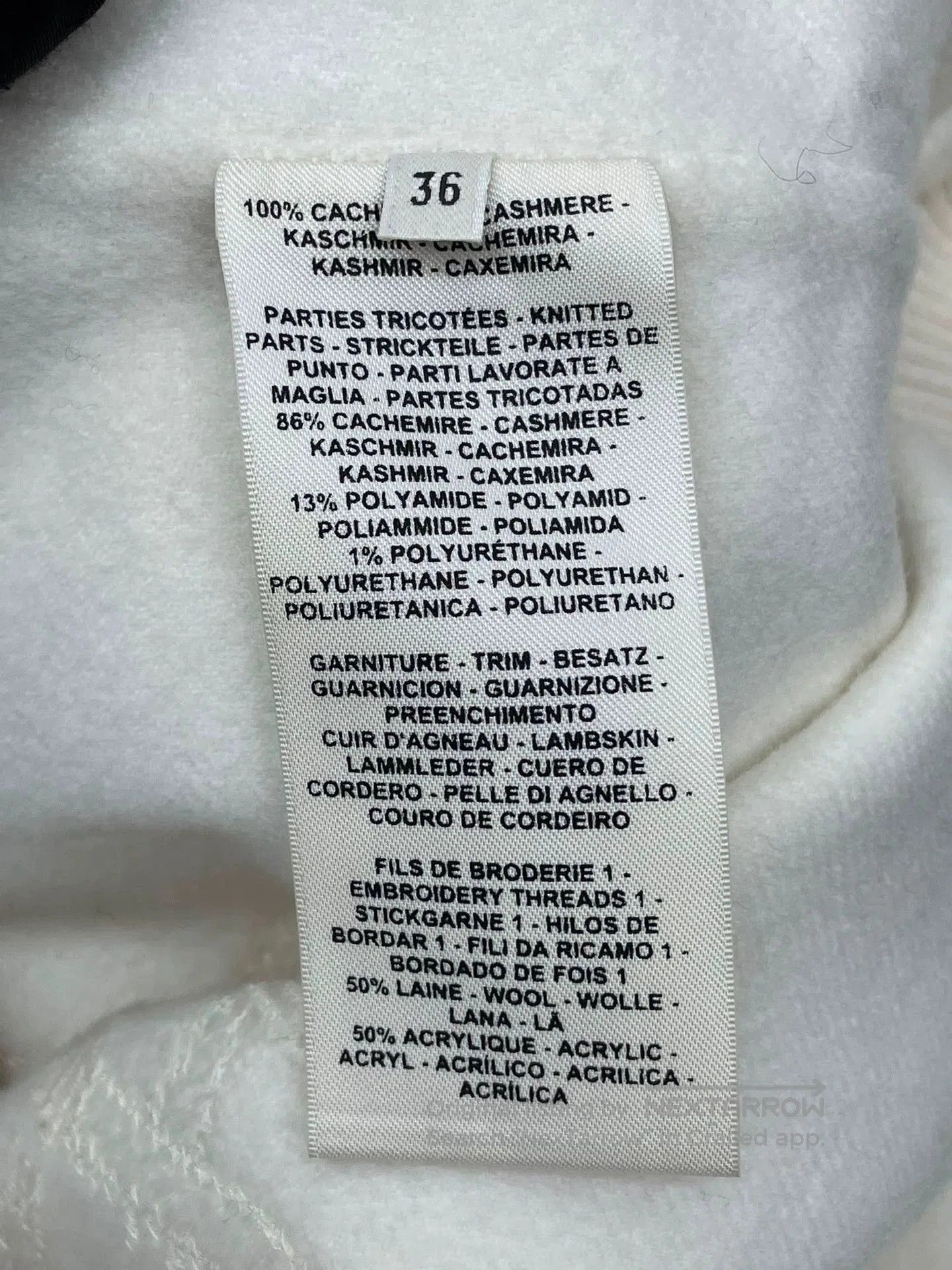 Hermes Hermes White Cashmere Zip Jacket. Size US S / EU 44-46 / 1 - 7 Thumbnail