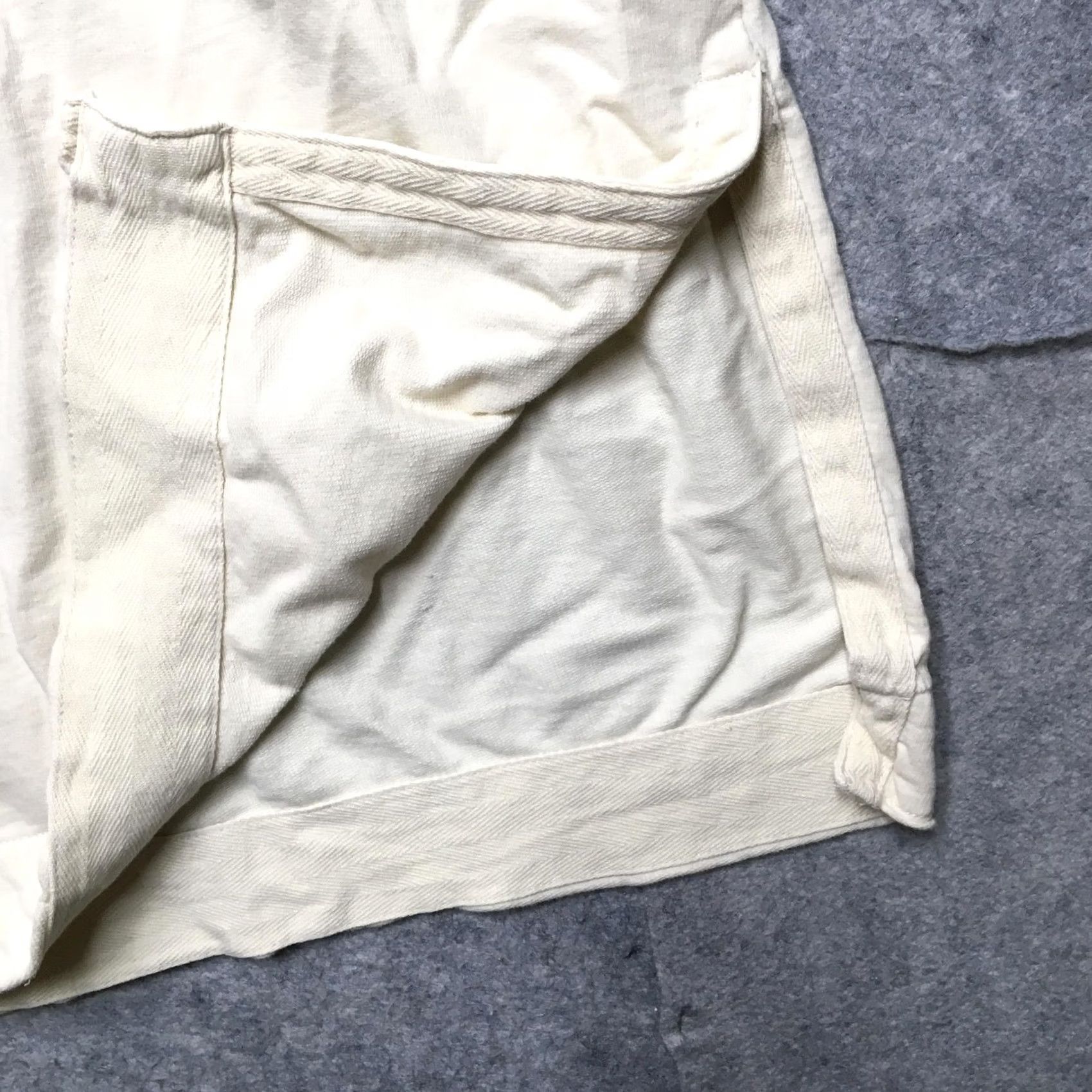 Vintage Aerie Hoodie Womens Medium White Cotton Knit Side Slit Long Sleeve Pullover Size M / US 6-8 / IT 42-44 - 3 Thumbnail