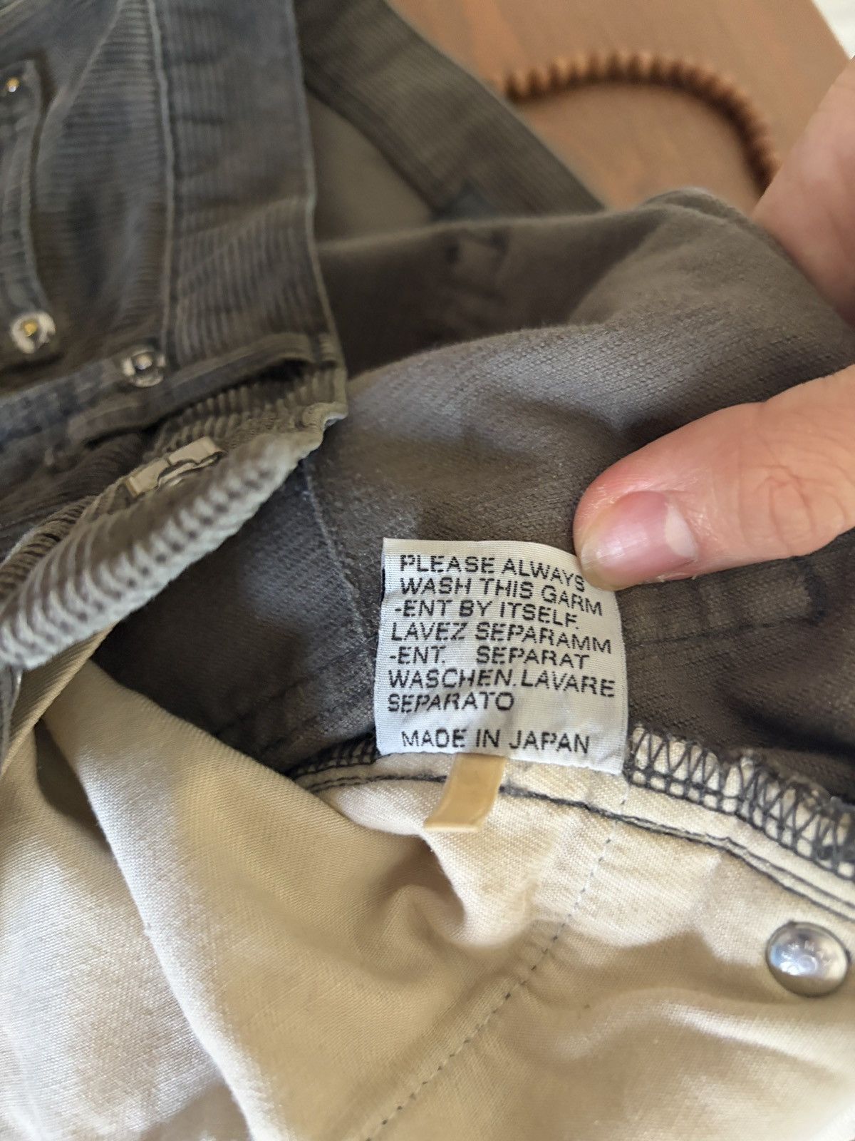 Dior AW04 VOTC Corduroy Trouser Hedi Slimane Denim Jeans Clawmark Size US 28 / EU 44 - 5 Thumbnail