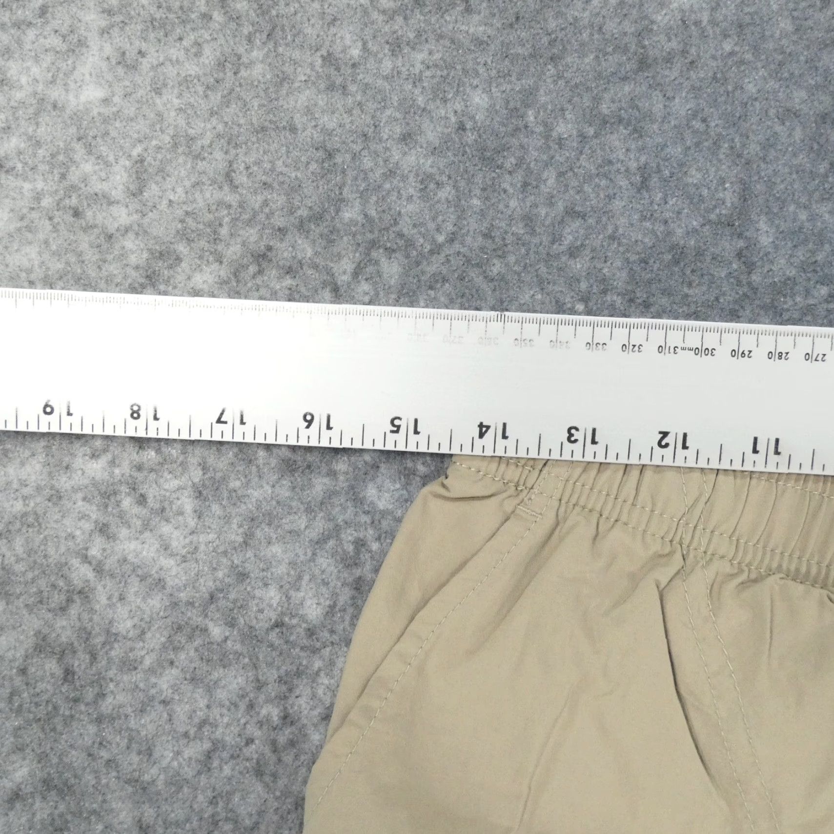Vintage Columbia Shorts Womens Small Flat Front Khaki Lightweight Drawstring Size 29" - 7 Thumbnail