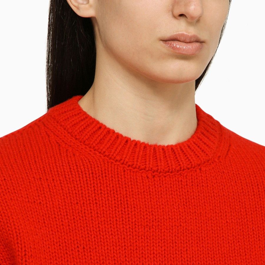 Gucci o1d2blof0824 Wool Sweater With Logo in Red Size XS / US 0-2 / IT 36-38 - 3 Thumbnail