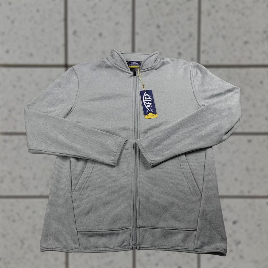 Vintage AFTCO Jacket Mens S Gray AFTECH Full Zip Fishing Fleece Outdoors Size US S / EU 44-46 / 1 - 1 Thumbnail