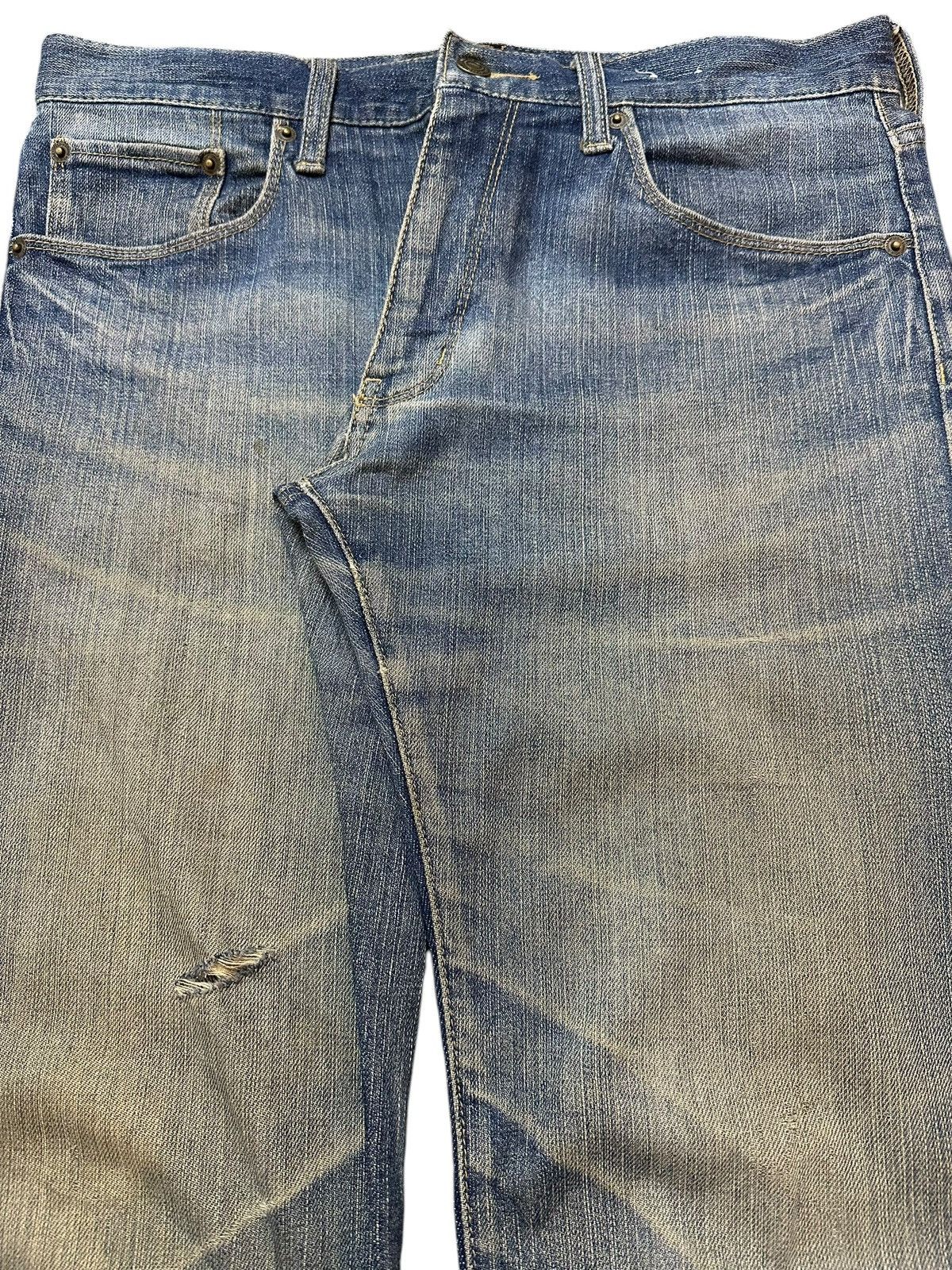 Japanese Brand Vintage Japanese Brand Faded Mud Wash Style Jeans Size US 32 / EU 48 - 4 Thumbnail