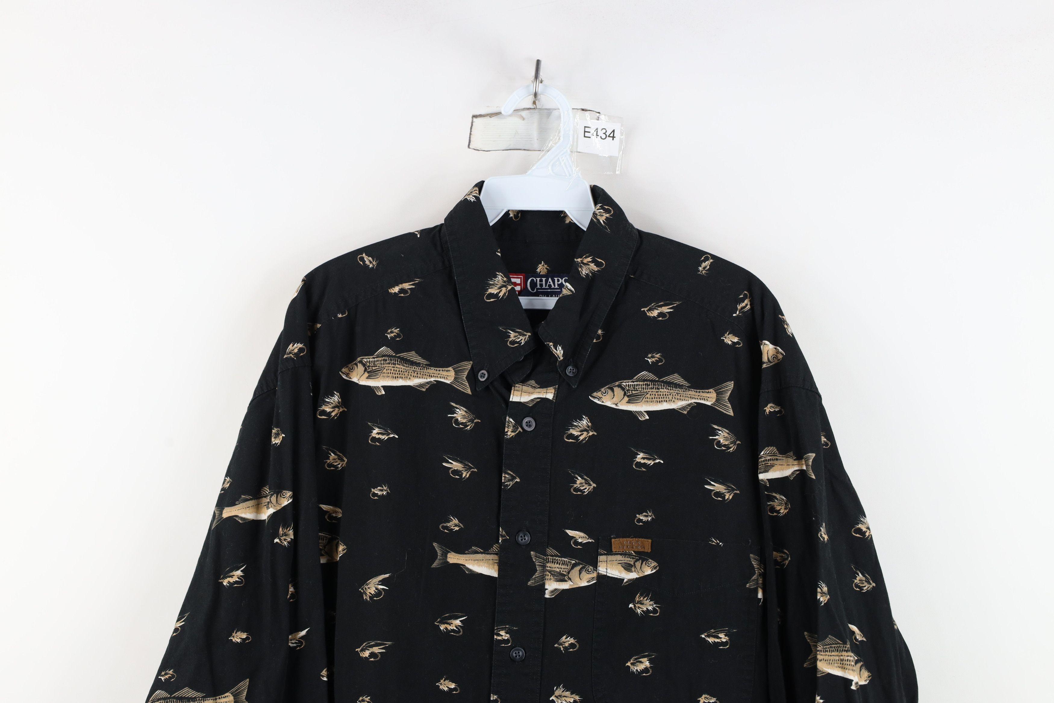 Polo Ralph Lauren Vintage 90s Chaps Ralph Lauren All Over Print Button Shirt Size US L / EU 52-54 / 3 - 2 Thumbnail