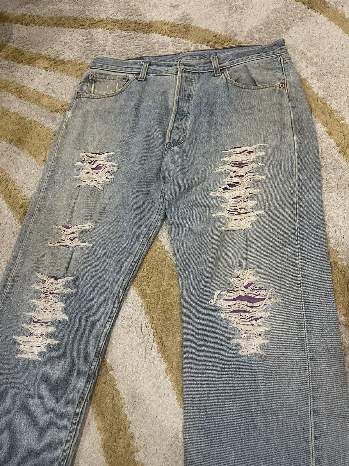 Levi's Vintage Clothing ❌SUMMER SALE❌VINTAGE LEVI’S DISTRESSED JEANS KURT COBAIN Size US 36 / EU 52 - 3 Thumbnail