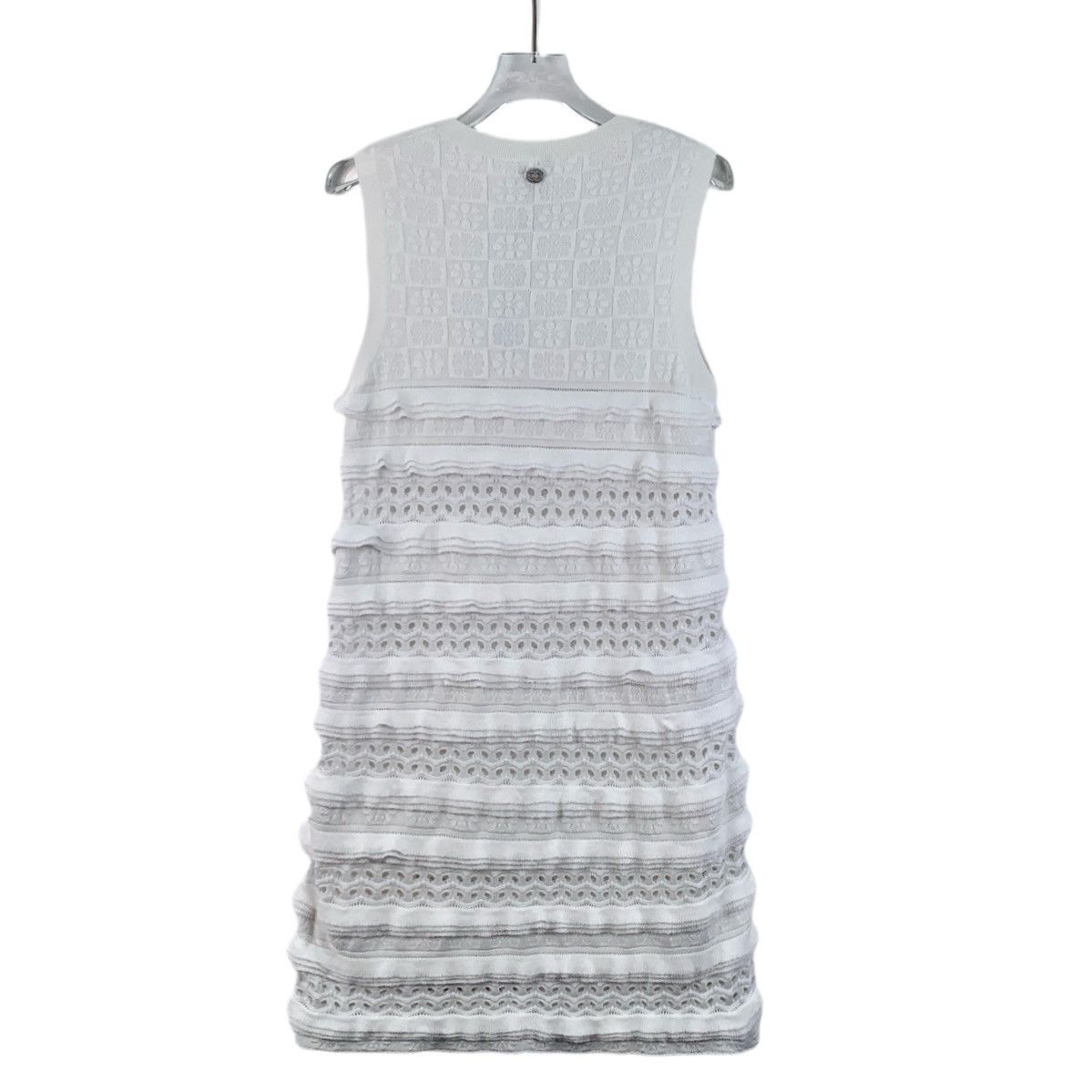Chanel Chanel White Floral Cutout Lace Embroidered Cotton Dress Size XS / US 0-2 / IT 36-38 - 2 Thumbnail