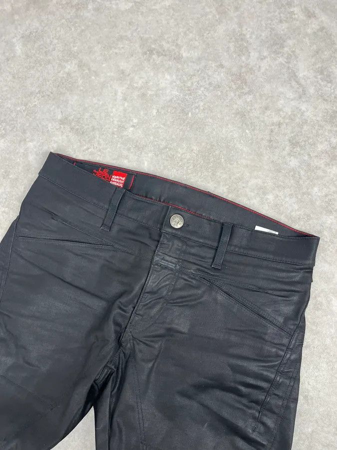Marithe + Francois Girbaud SS2013 Marithé + François Girbaud Black Waxed Slim Denim Jeans Size US 32 / EU 48 - 6 Thumbnail